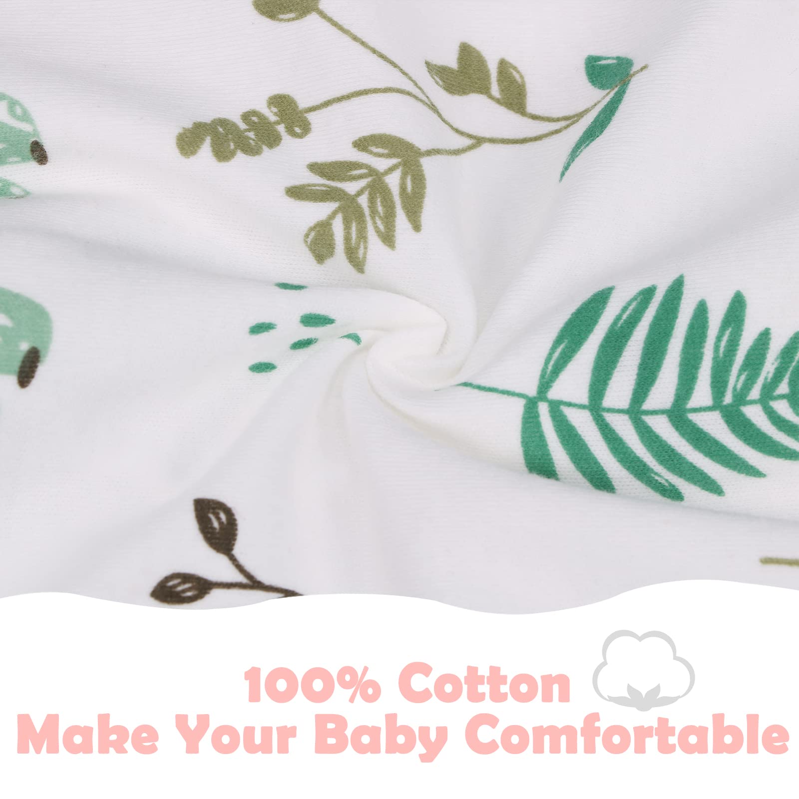 2 Pack Transition Swaddle with 2 Way Zipper, 2 in 1 Arms in/Out Transitional Arms Up Swaddle, 100% Cotton Newborn Swaddle Zipper Swaddles Baby Swaddling Sack Sleeping Sack 3-6 Months, Flamingo & Bear