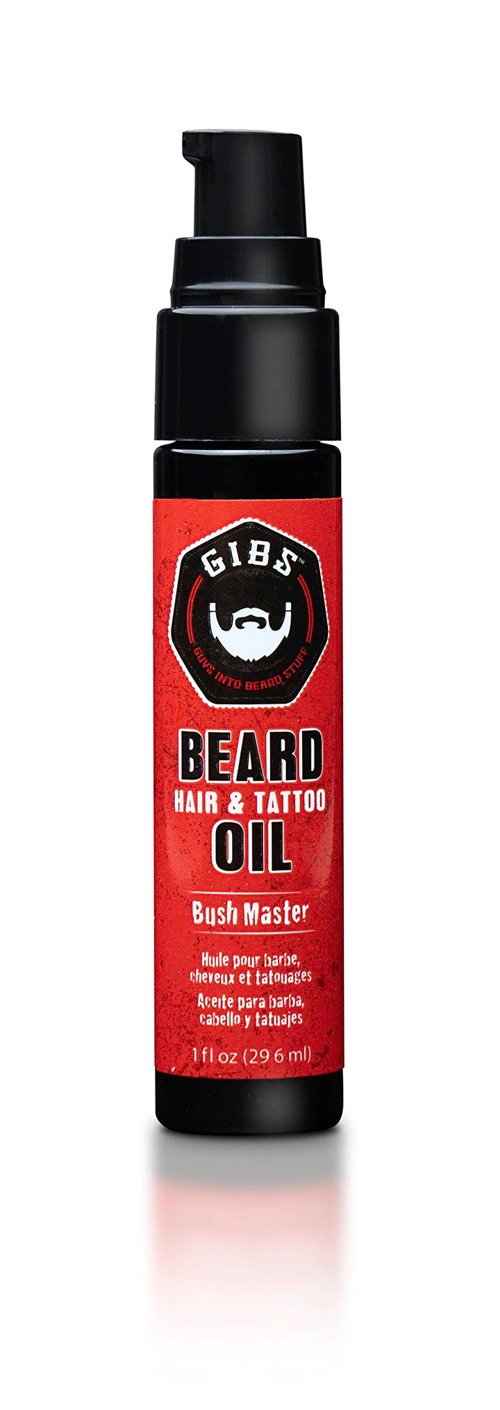 Gibs Bush Master Beard, Hair and Tattoo Oil, 1 Ounce