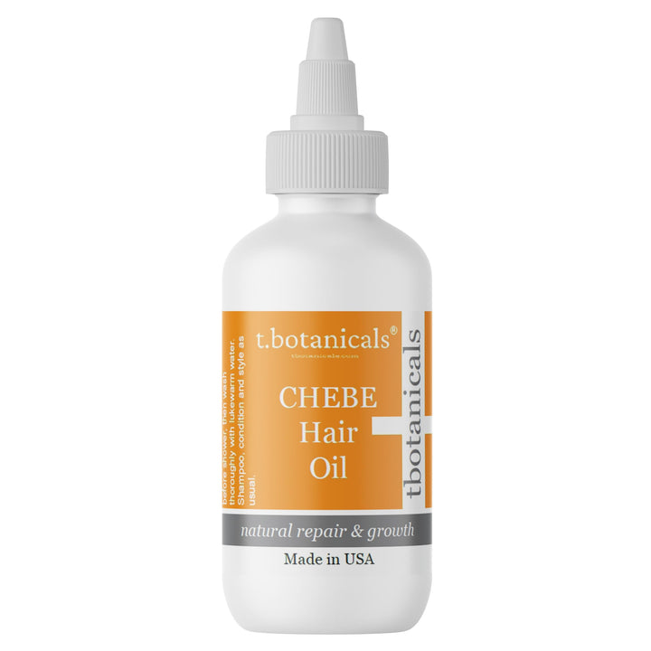 Chebe Oil for Hair Growth, Chebe from Chad Africa, Moisturizer for Scalp and Hair, African 10 in 1 Hair Growth Oil - t.botanicals (Unscented, 4 oz)