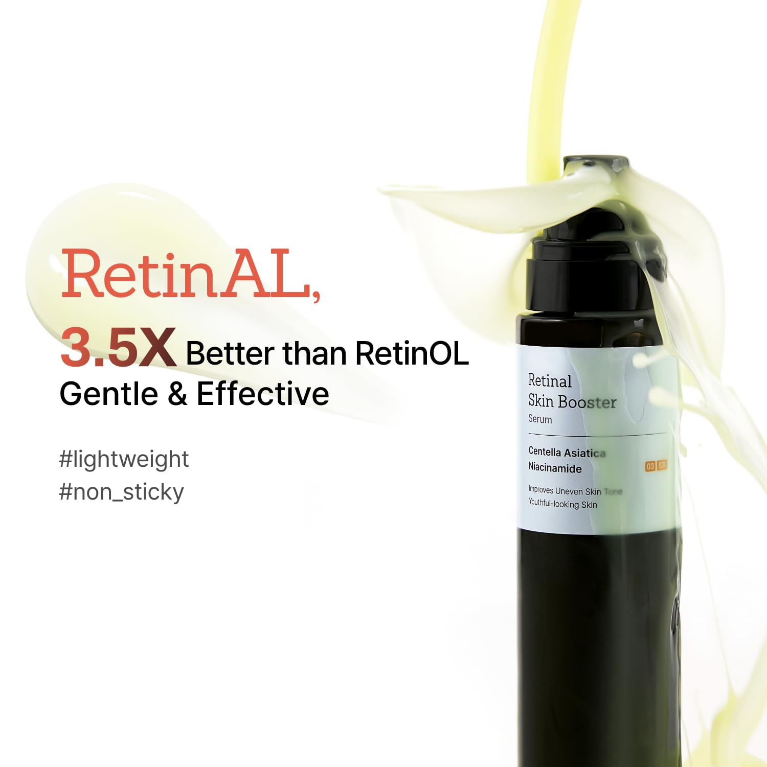 MEDITHERAPY Retinal Skin Booster Serum 5.07 fl. oz - 100ppm Retinal Ideal for Beginner & Sensitive Skin - Advanced Retinol Serum for Face - Retinaldehyde Facial Serum for Uneven Skin Tone & Fine Lines