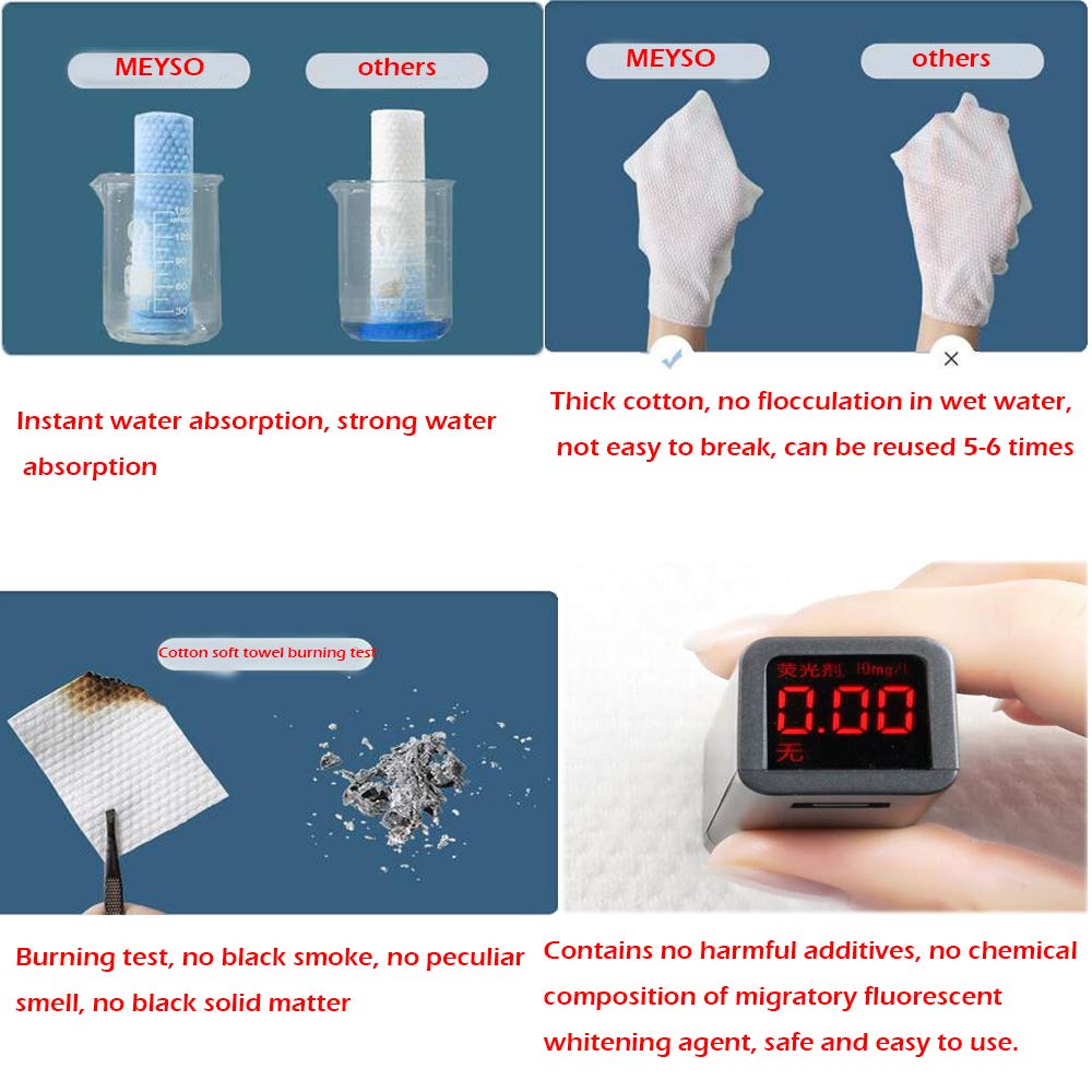 Ougeer 1 Pack Soft Cotton Pad, Removable Disposable Facial Cleansing Face Towel Non-Woven Wet And Dry Towel, Multi-Purpose Towel,Removing Makeup Cleani