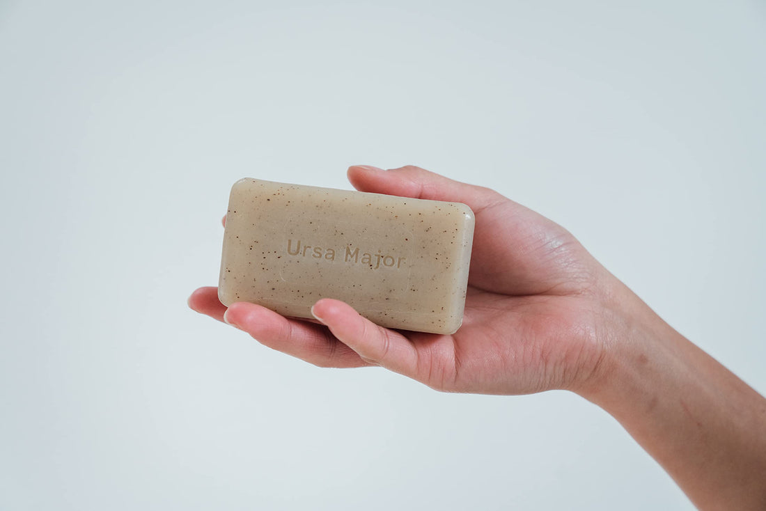 Ursa Major Morning Mojo Bar Soap - Natural Energizing and Exfoliating Bar Soap with Peppermint