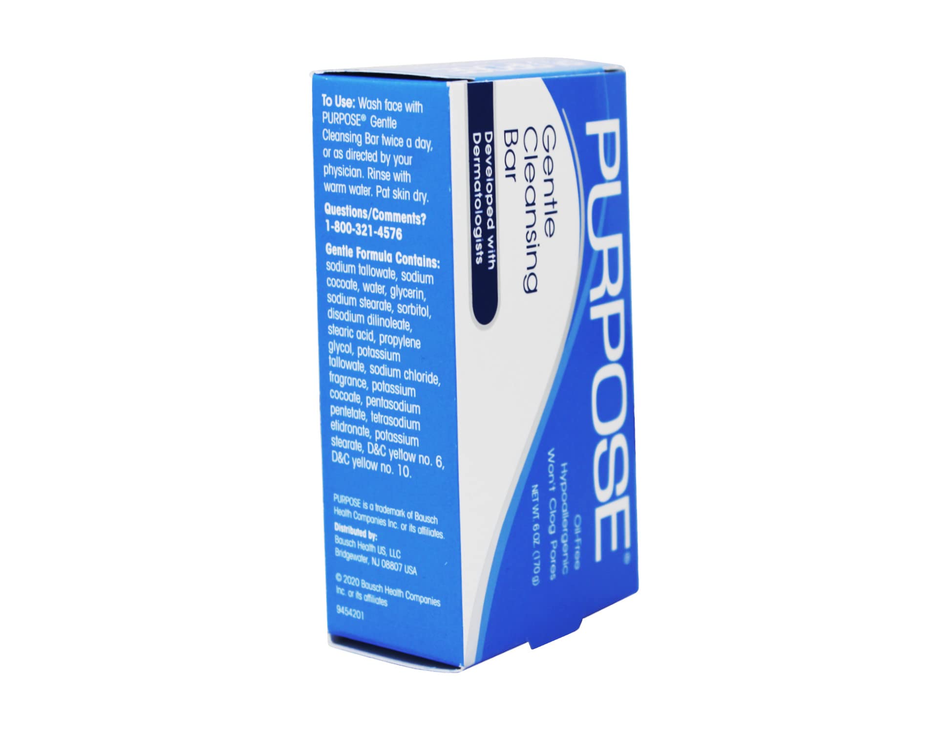 Purpose Gentle Cleansing Face Soap Bar, Oil-Free Large Size 6 Ounces by With a Purpose