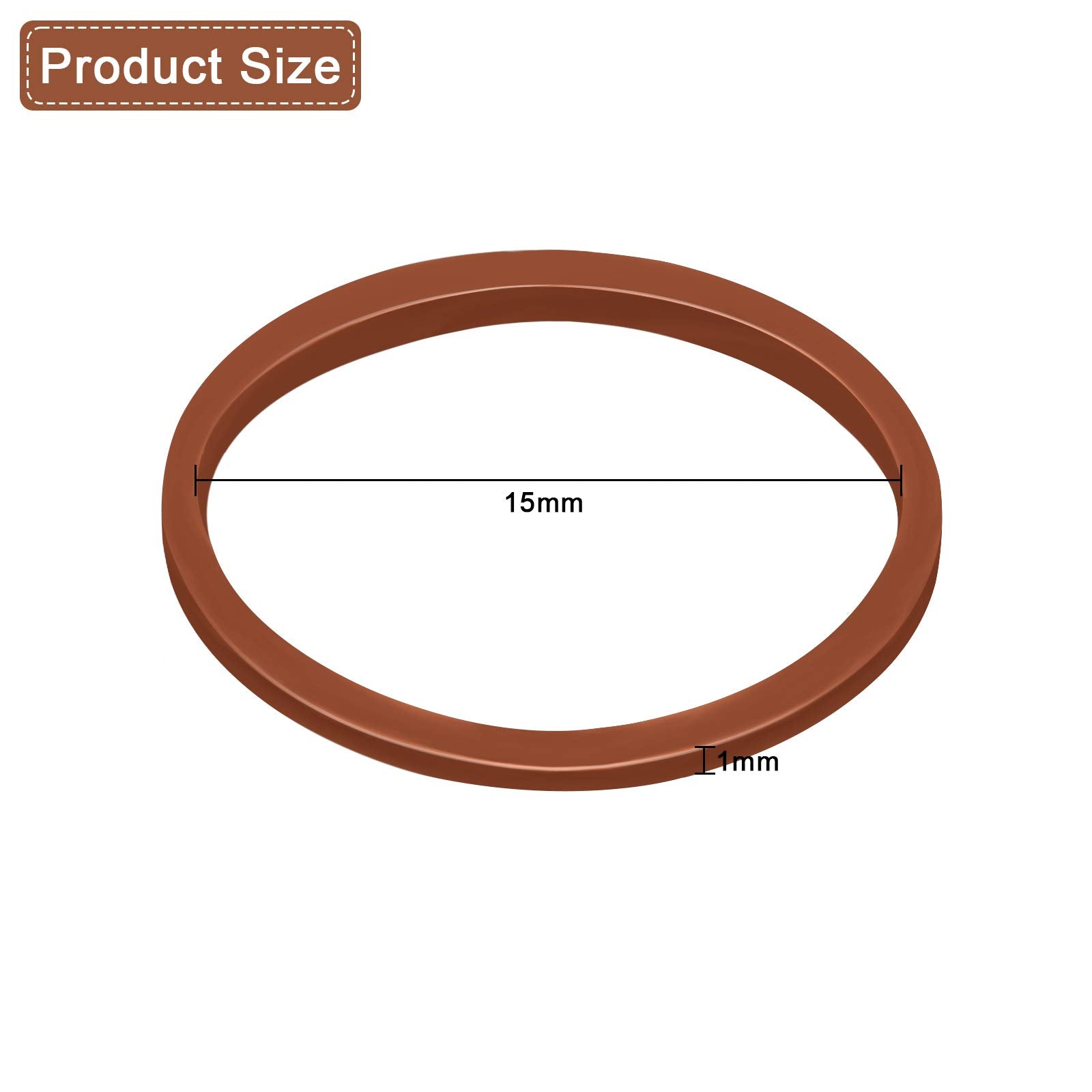 1000 Mini Rubber Bands Soft Elastic Bands for Kid Hair Braids Hair (Dark Brown)