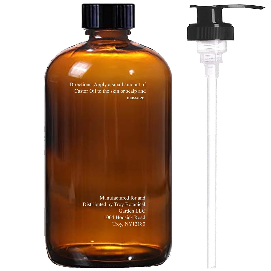 Essentially KateS Castor Oil 16 Fl Oz (Glass Bottle) - Original Unrefined - A Huge Glass Bottle with a Pump - 100% Pure and Natural, Cold Pressed, and Hexane-Free - Hair and Body