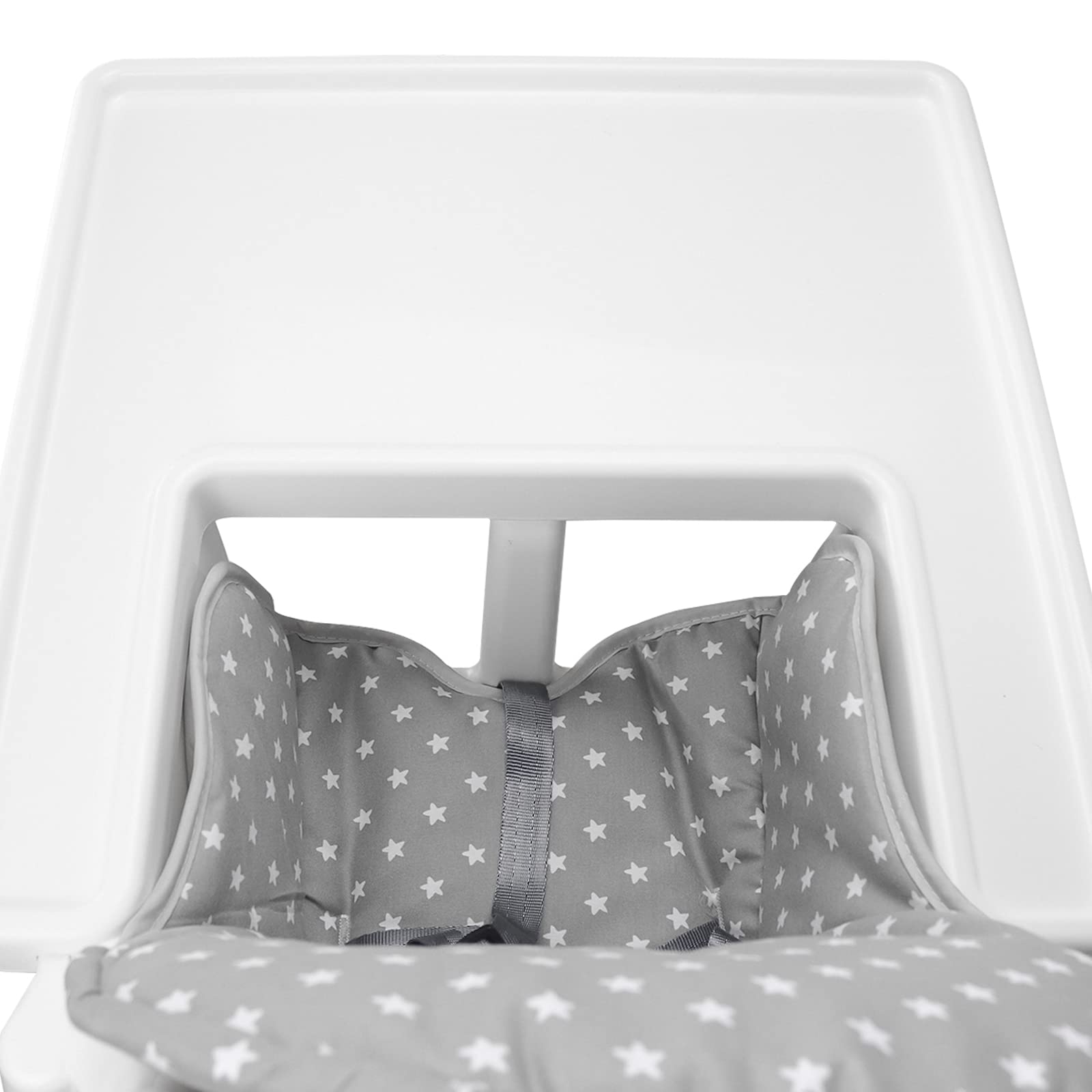 Twoworld High Chair Cushion for IKEA Antilop Highchair, Baby High Chair Seat Cover Liner Mat Pad Cushion for IKEA Antilop High Chair (Fashion Gray)