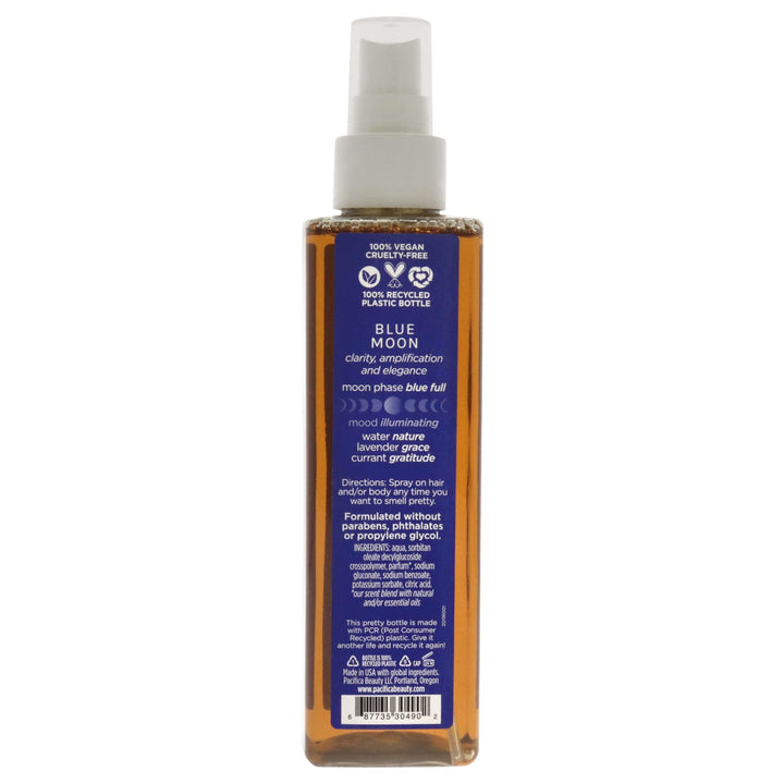 Pacifica Beauty | Blue Moon Hair Perfume & Body Spray | Water, Lavender, Currant Notes | Natural + Essential Oils | Alcohol Free | Clean Fragrance | Vegan + Cruelty Free