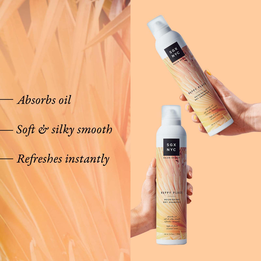 Sgx Nyc, Happy Place, Nourishing Dry Shampoo, A Reset Button For Your Hair (6.5 Ounce)