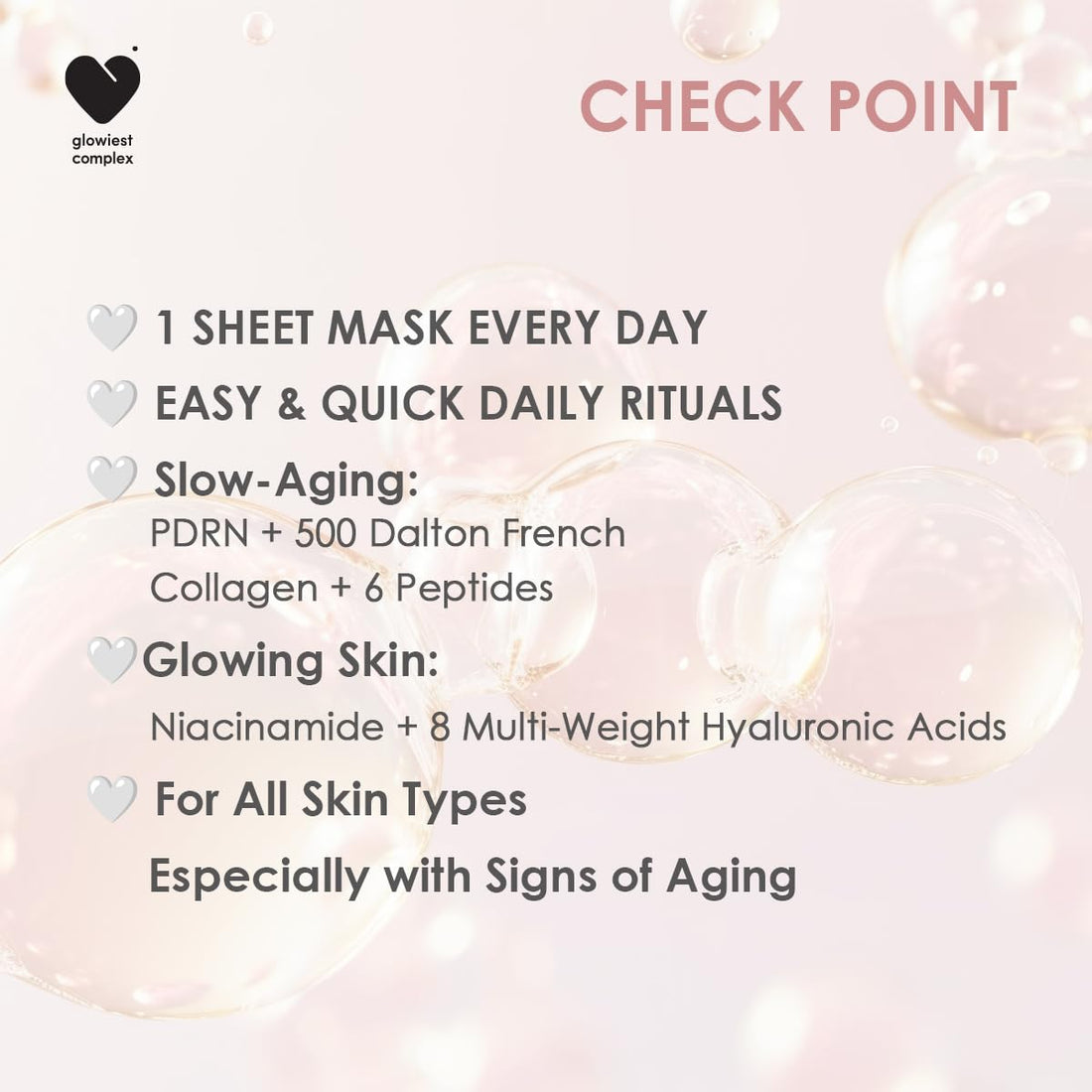 glowiest DREAM GLOW BEAUTY MASK (30ea) (Collagen+PRDN)