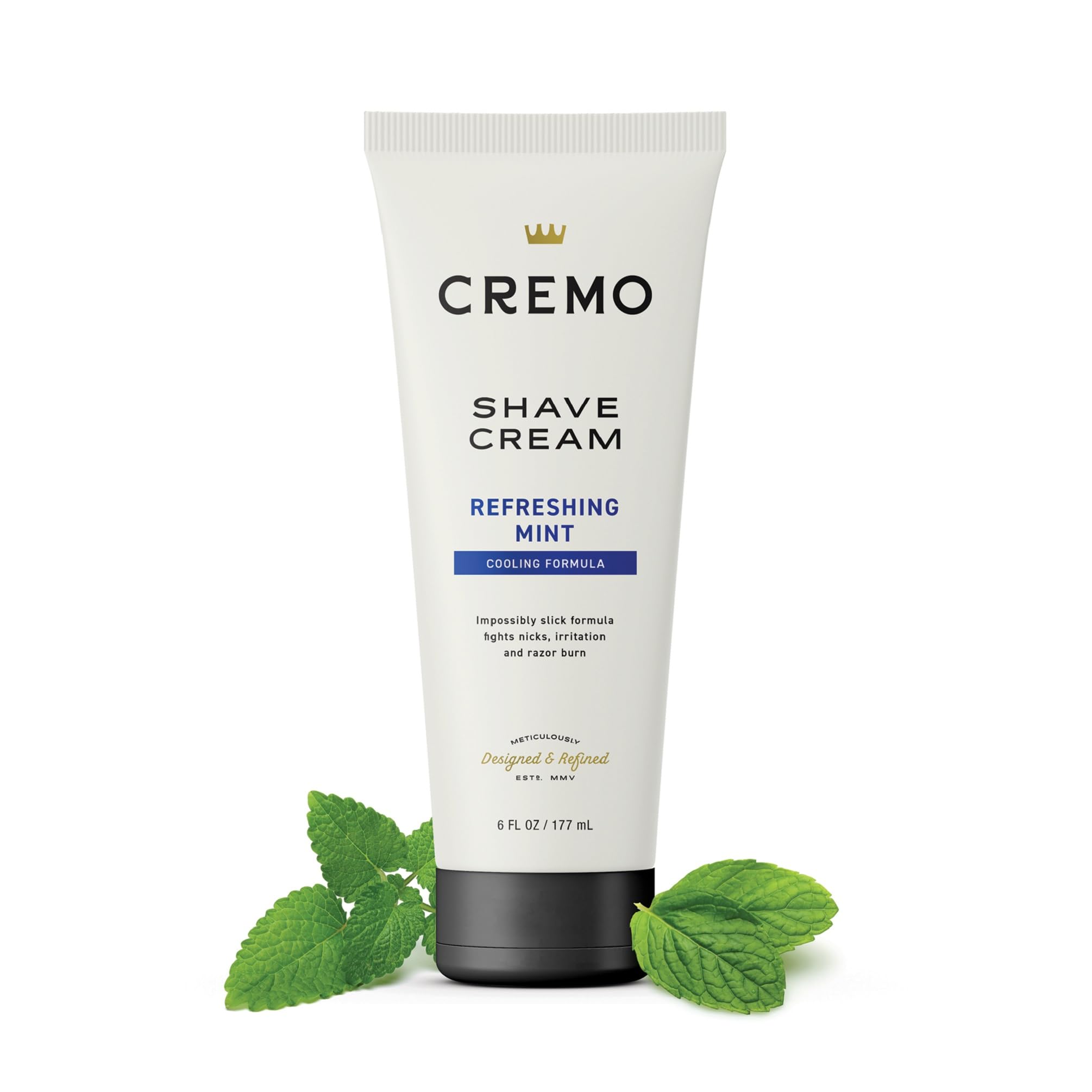 2-Pack, Cooling: Cremo Cooling Shave Cream, Astonishingly Superior Smooth Shaving Cream Fights Nicks, Cuts And Razor Burn, 6 Oz, 2-Pack