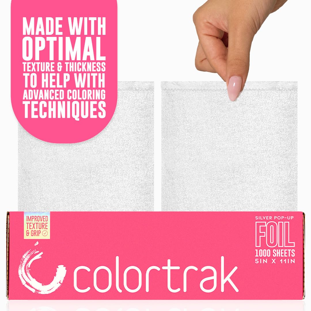 Colortrak Pre-cut Popup Highlighting Foil Sheets Silver 48 Ounce