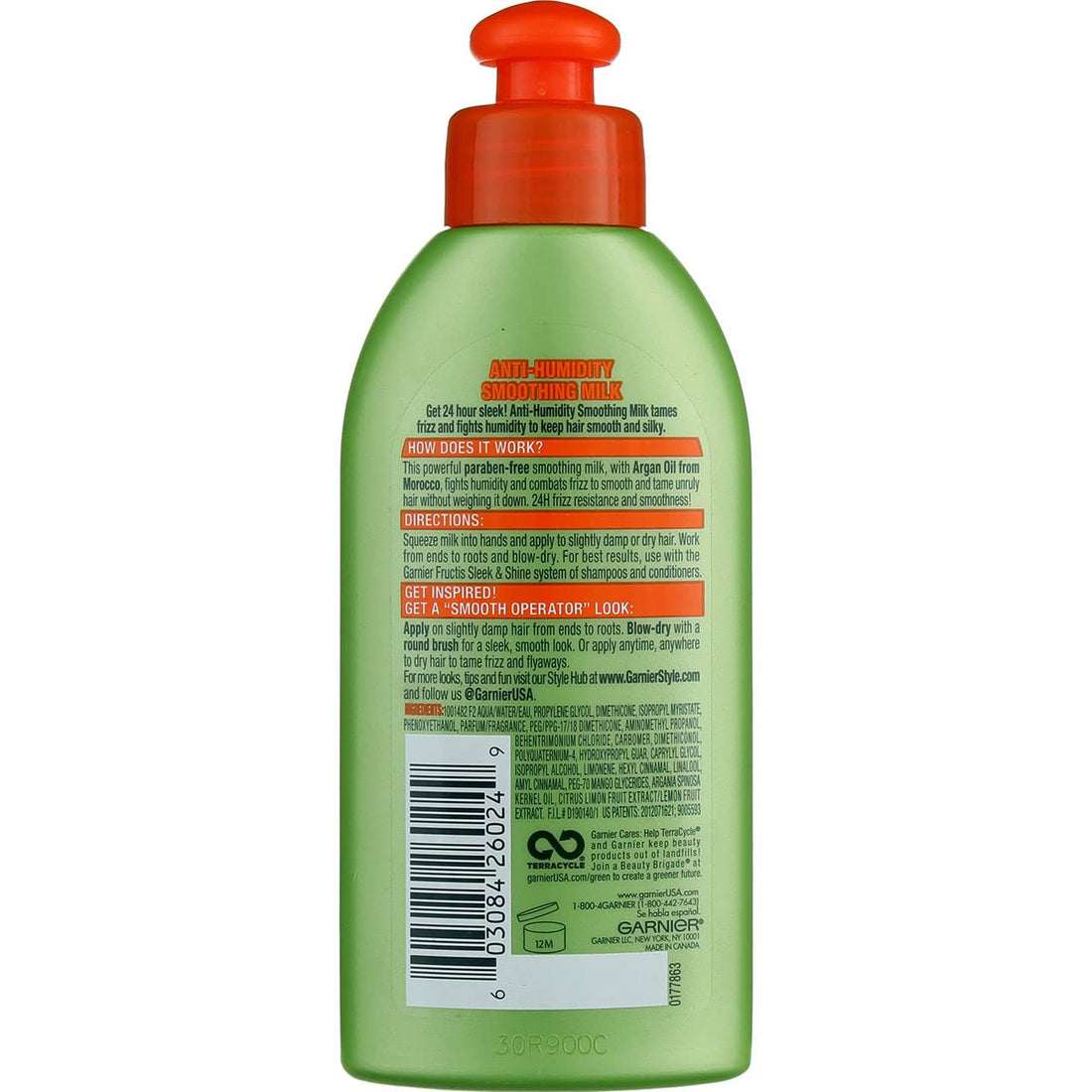 Garnier Fructis Style Sleek & Shine Anti-Humidity Smoothing Milk, 5.10 Ounces