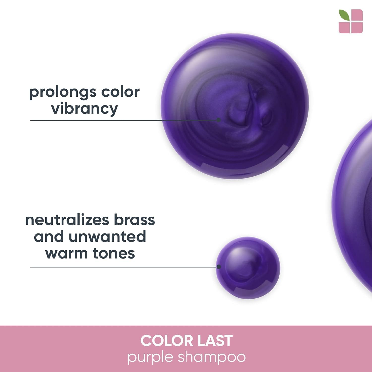 Biolage Color Last Purple Shampoo | Neutralizes Brass & Unwanted Yellow Tones | With Fig & Orchid | Paraben-Free | For Color Treated Hair | Vegan | Cruelty Free | Professional Shampoo | 33.8 Fl. Oz
