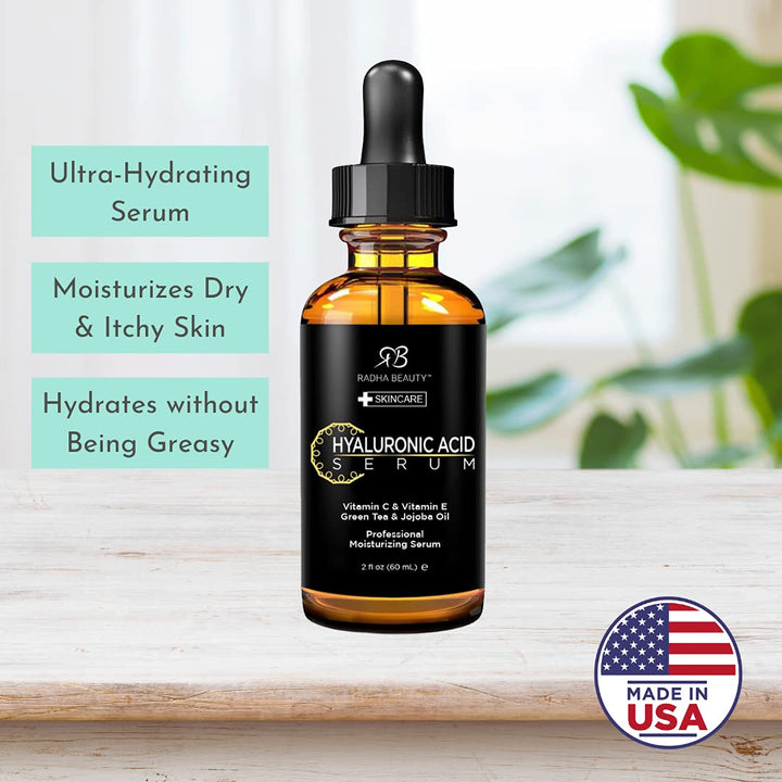 Radha Beauty Anti aging Hyaluronic Acid Serum for Face & Skin