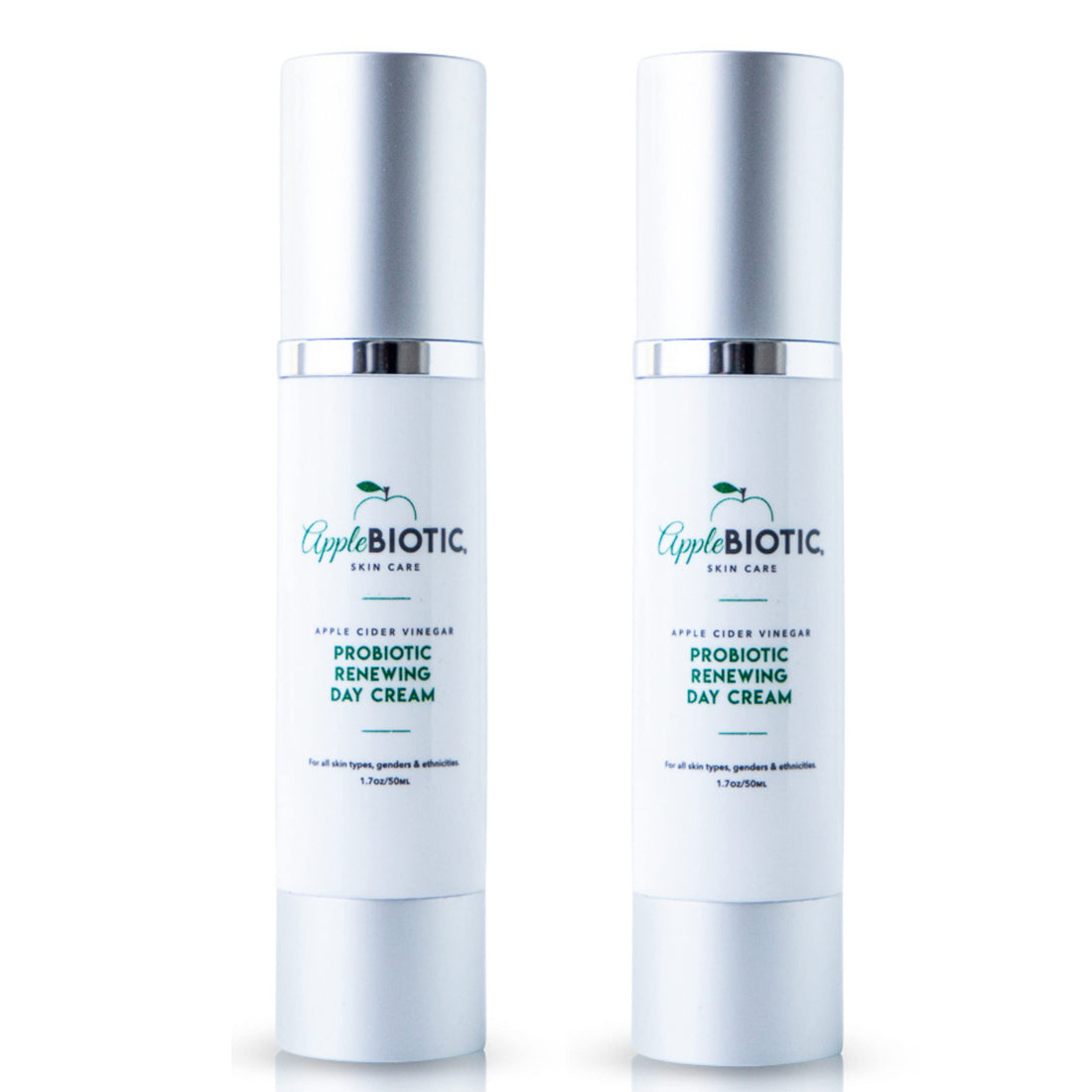 Apple Cider Vinegar Face Cream 2 PK - Hydrating, Redness Relief Face Moisturizer Lotion For Dry, Oily, Sensitive Skin, Natural Green Tea, Chamomile, Raw ACV Anti-Aging Skincare