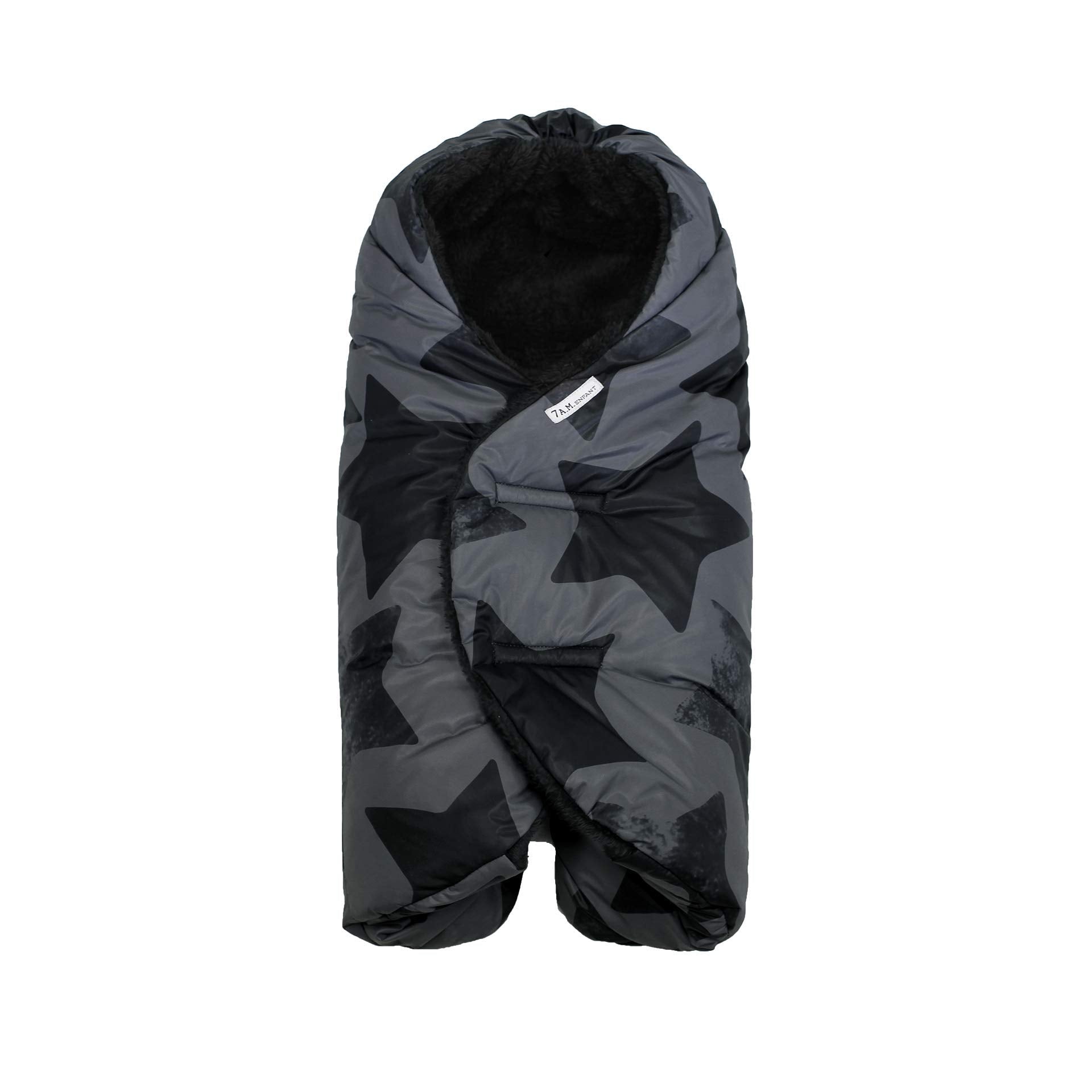 7AM Enfant Baby Car Seat - Nido Quilted Baby carier Cover, Hooded Soft Plush Lining, Stroller | (Stella Grand, Small 0-6M)