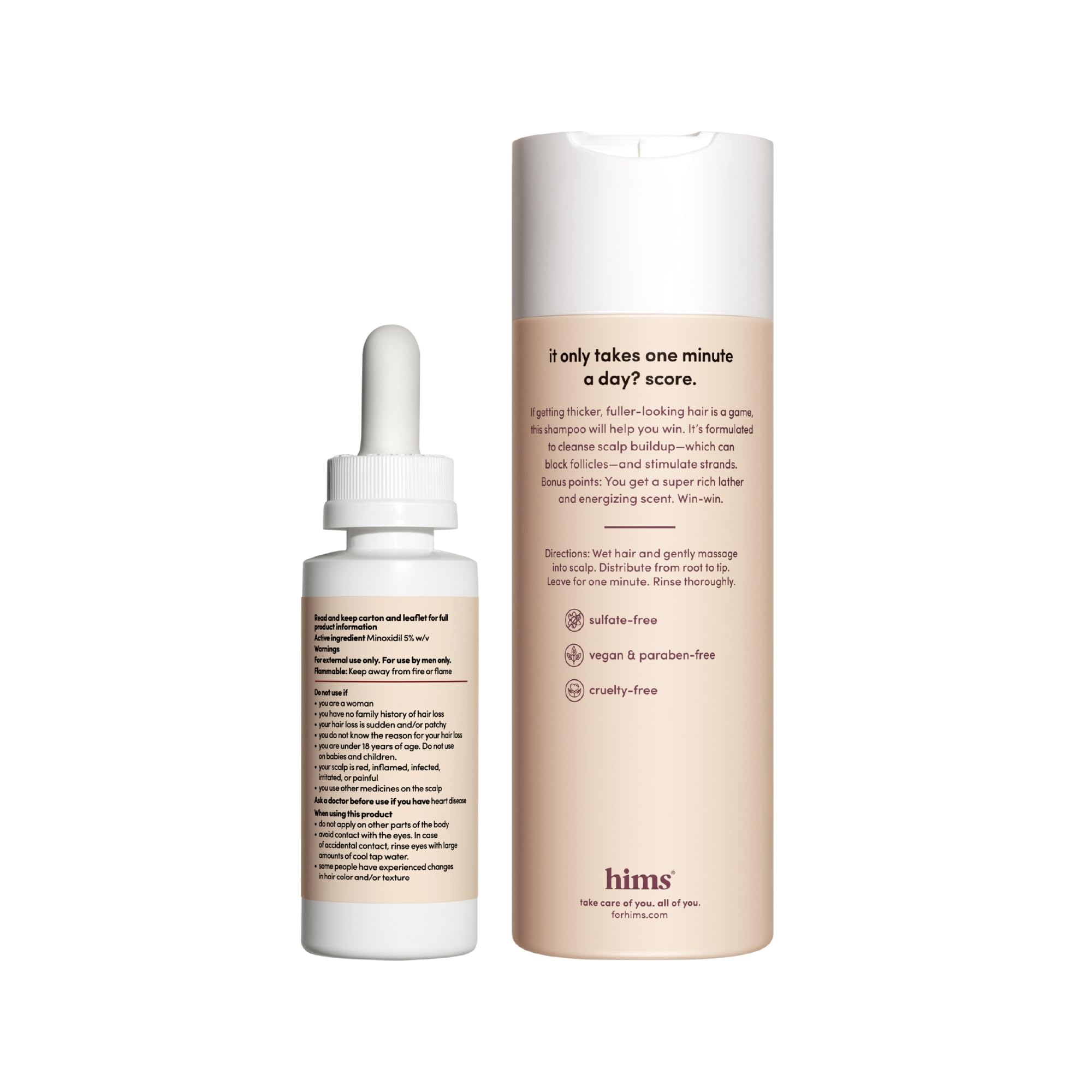 hims Thick Fix Hair Thickening Shampoo for Thinning Hair - Mens Hair Loss Shampoo with Saw Palmetto - Supports Hair Growth - No Parabens or Sulfates - 2 Pack, 6.4oz