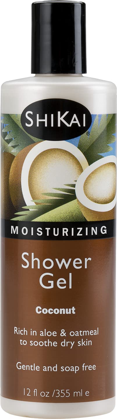 Shikai Shower Gel-Coconut - 12 Oz - Gel