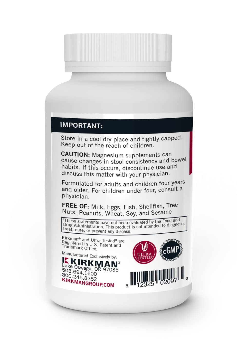 Kirkman - Vitamin B6 with Magnesium - 120 Tablets - Potent Vitamin B6 & Magnesium Supplementation - Chewable Wafer - Hypoallergenic