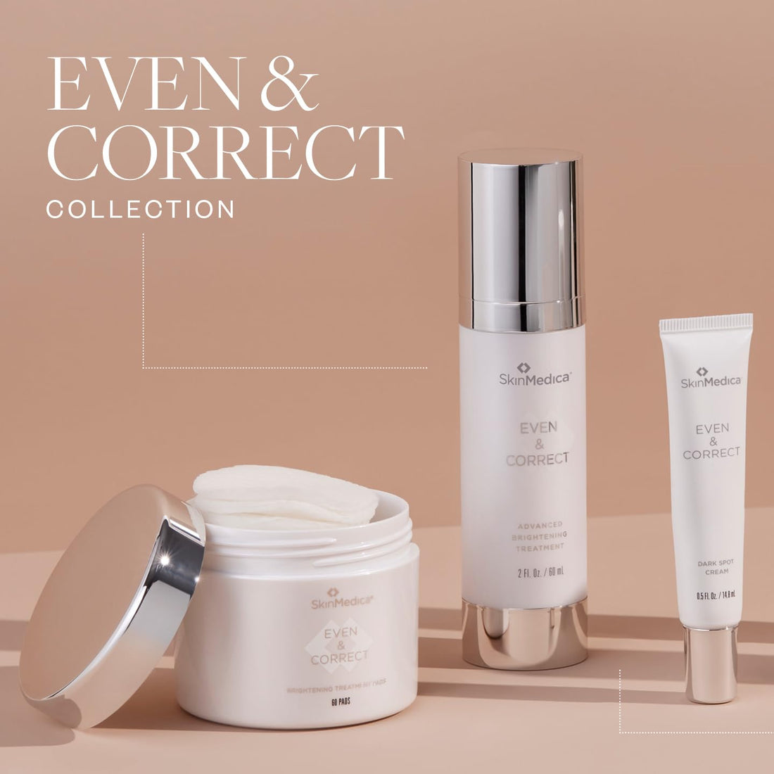 SkinMedica Even & Correct Advanced Brightening Treatment Face Serum, Addresses the Appearance of Dark Spots, Hyperpigmentation & Melasma for Aging Skin that is Hydroquinone-Free & Retinol-Free,2 Fl Oz