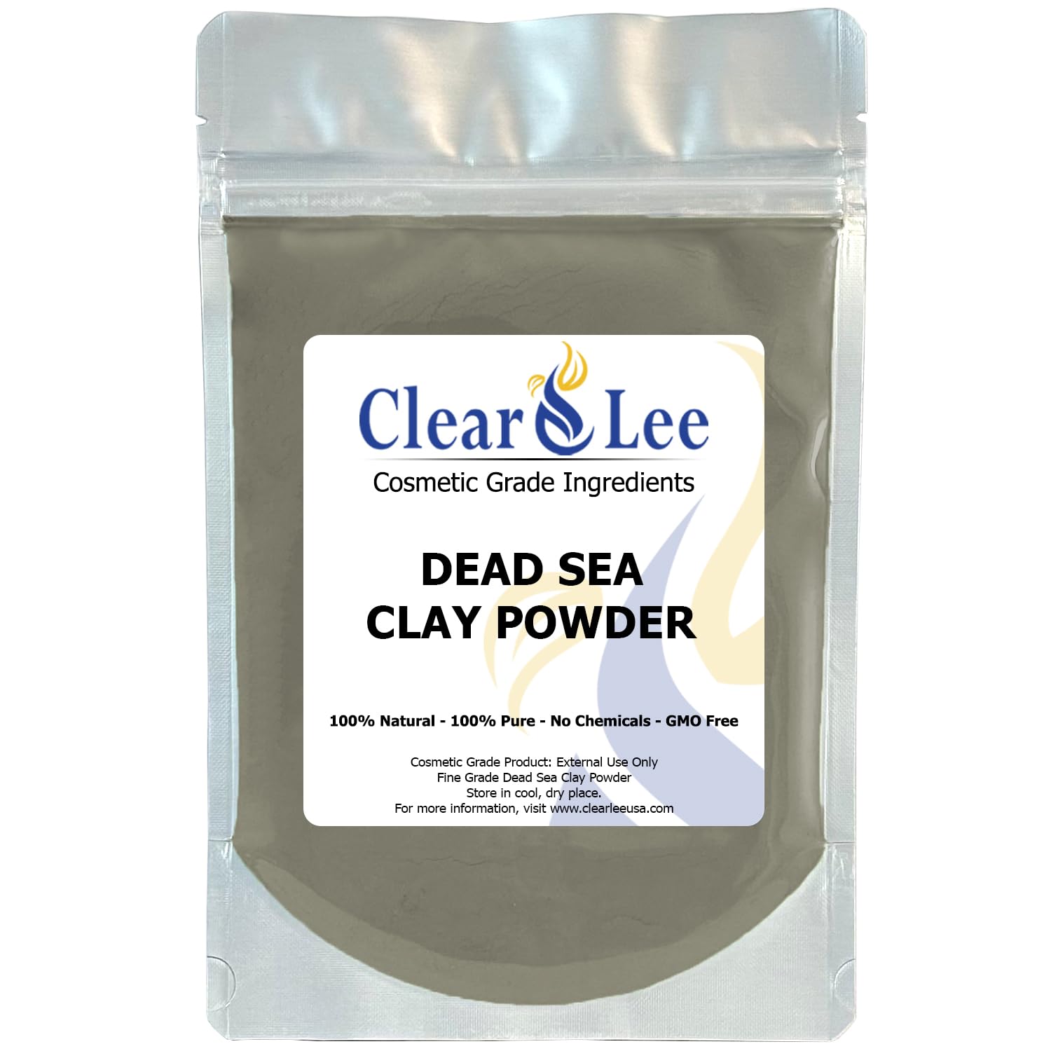 ClearLee Cosmetic Grade Clay Powders Variety Pack - Kaolin, Bentonite, Dead Sea, Moroccan, Rhassoul Clay - 5 Pack - 100% Pure Natural Powder - Great for Sampling and Discovering Best Clay for Skin