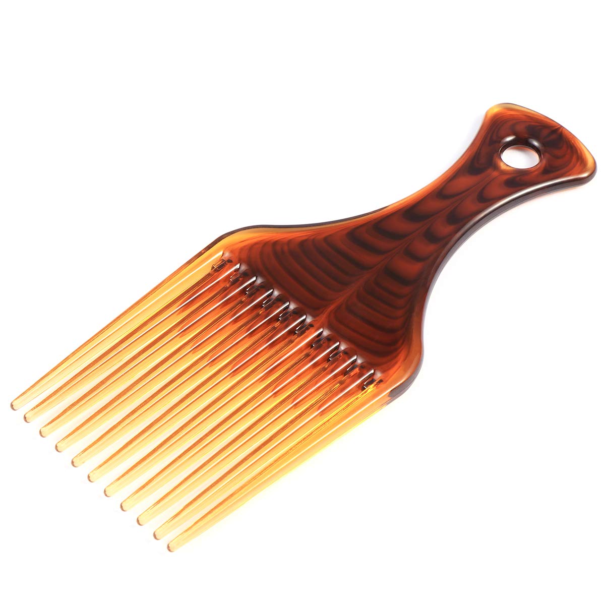 Frcolor Hair Pick Comb Ultra Smooth No Frizz Hair Lift Pick Comb for Hairstyle (Coffee)