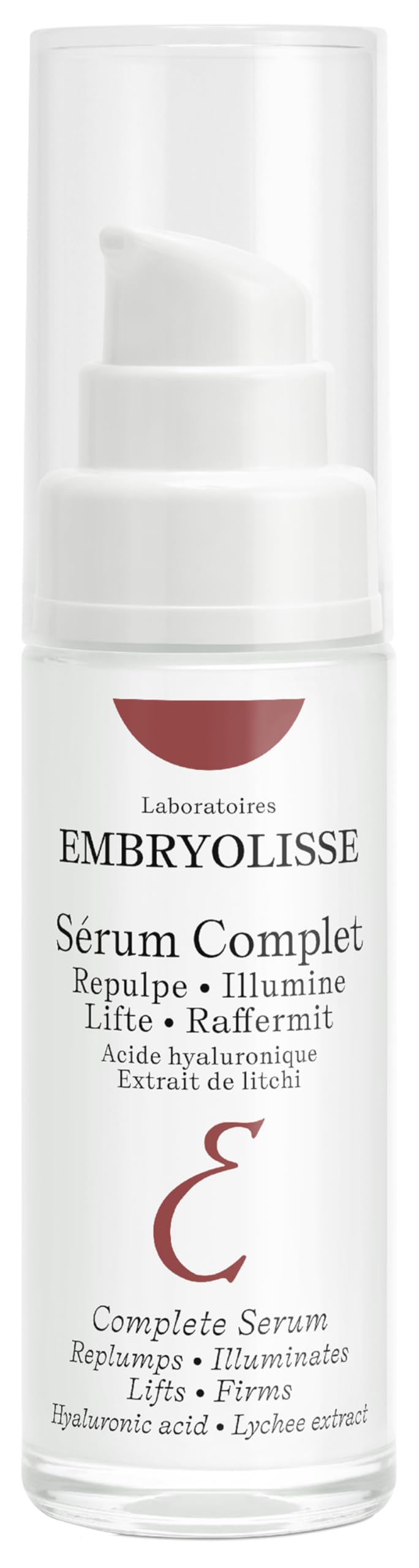 Embryolisse Complete Serum. Advanced Hydrating Formula With Hyaluronic Acid. Replumps, Illuminates, Lifts, Firms, 1.01 fl.oz.