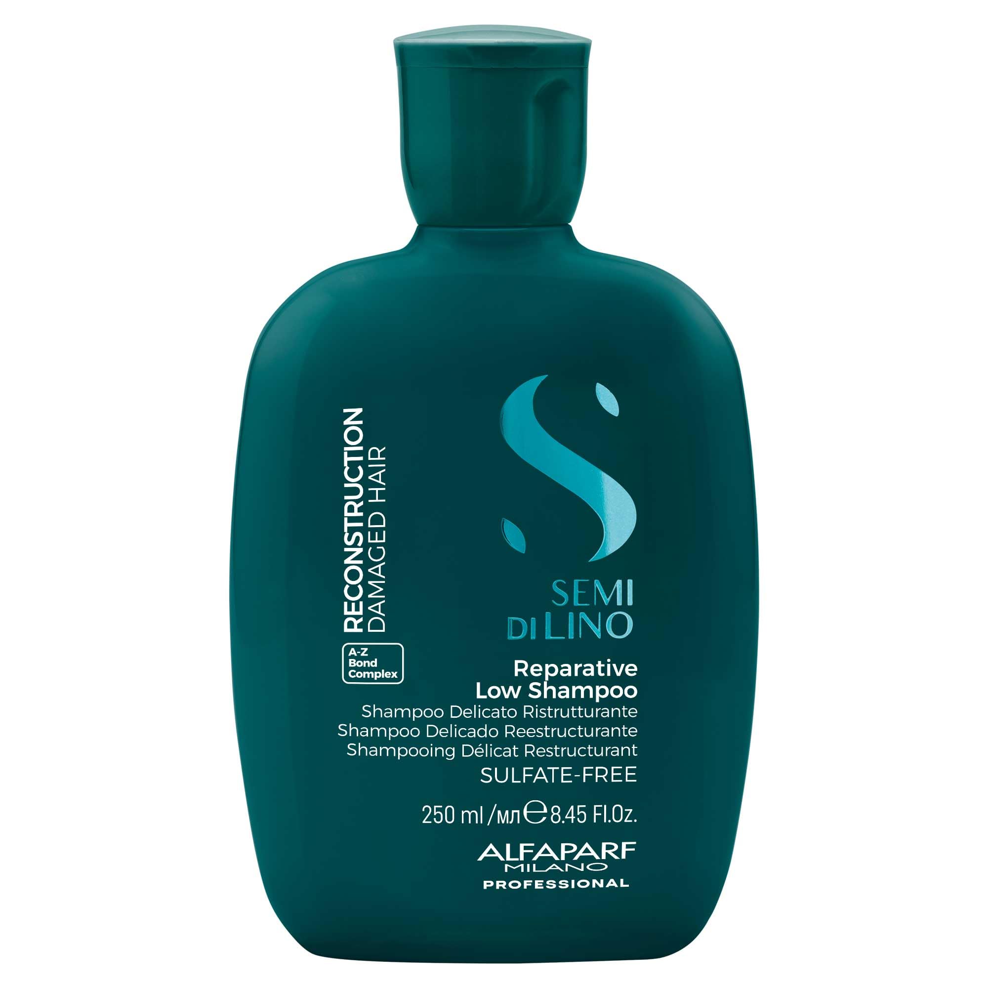 Alfaparf Milano Semi di Lino Reconstruction Reparative Shampoo and Mask Set - Sulfate Free Shampoo and Hair Mask for Damaged Hair - Repairs, Reconstructs, Strengthens - Adds Shine and Softness