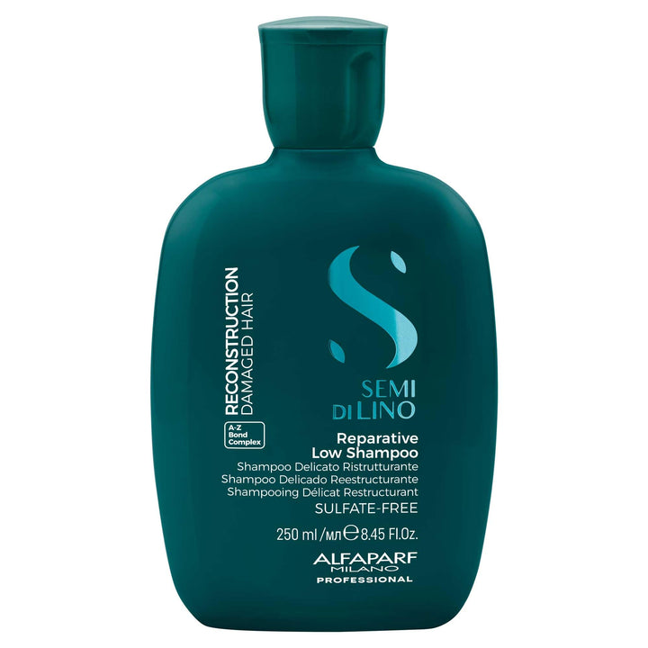 Alfaparf Milano Semi di Lino Reconstruction Reparative Shampoo and Mask Set - Sulfate Free Shampoo and Hair Mask for Damaged Hair - Repairs, Reconstructs, Strengthens - Adds Shine and Softness