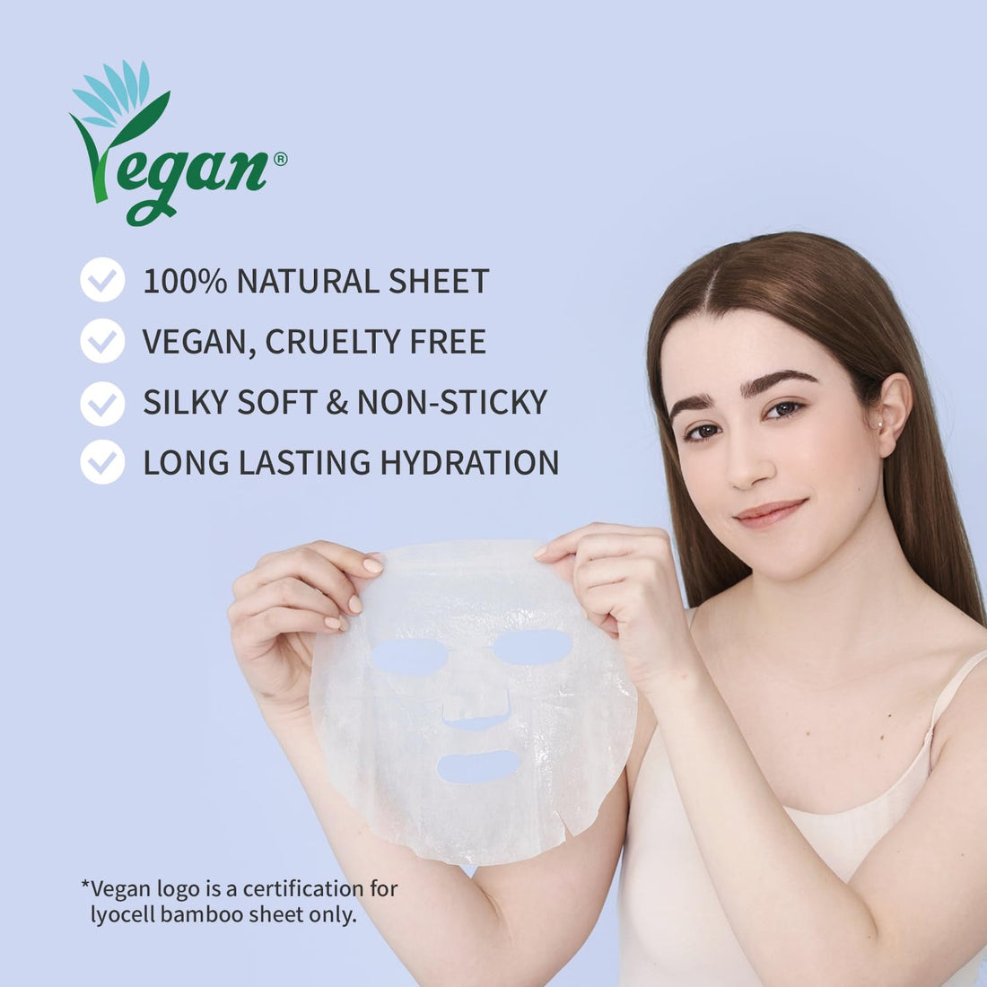 #OOTD Cica Calming Mask for Face Sensitive Irritated Skin, Soothing, Moisturizing, Korean Anti Aging Face Mask, Eve Vegan, Chamomile, Hyaluronic Acid 10EA