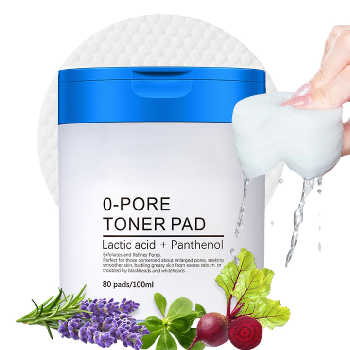 Zero Pore Pads Korean Skin Care - Facial Toner Pads for Exfoliation & Care - Gentle Exfoliating Pad for Face With 4.5% AHA & 0.45% BHA, Pore Minimizer (80 Piece)