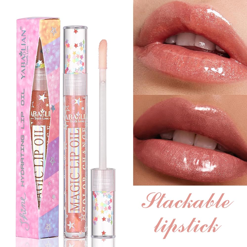 Petansy Shimmery Glitter Lip Gloss 6 Colors Liquid Lipstick Set Plumping Lip Oil | Syrupy gloss | Long Lasting | Moisturizing| High Shine | Lip Glow Set (6 Colors/Set)