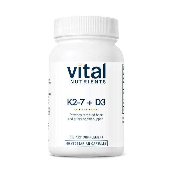 Vital Nutrients Vitamin D3 + K2 | 2000 IU | Vitamin D3 K2 Supplement | Vitamin D Complex for Healthy Calcium Levels, Muscle & Bone Health | Gluten, Dairy, Soy Free | 60 Capsules