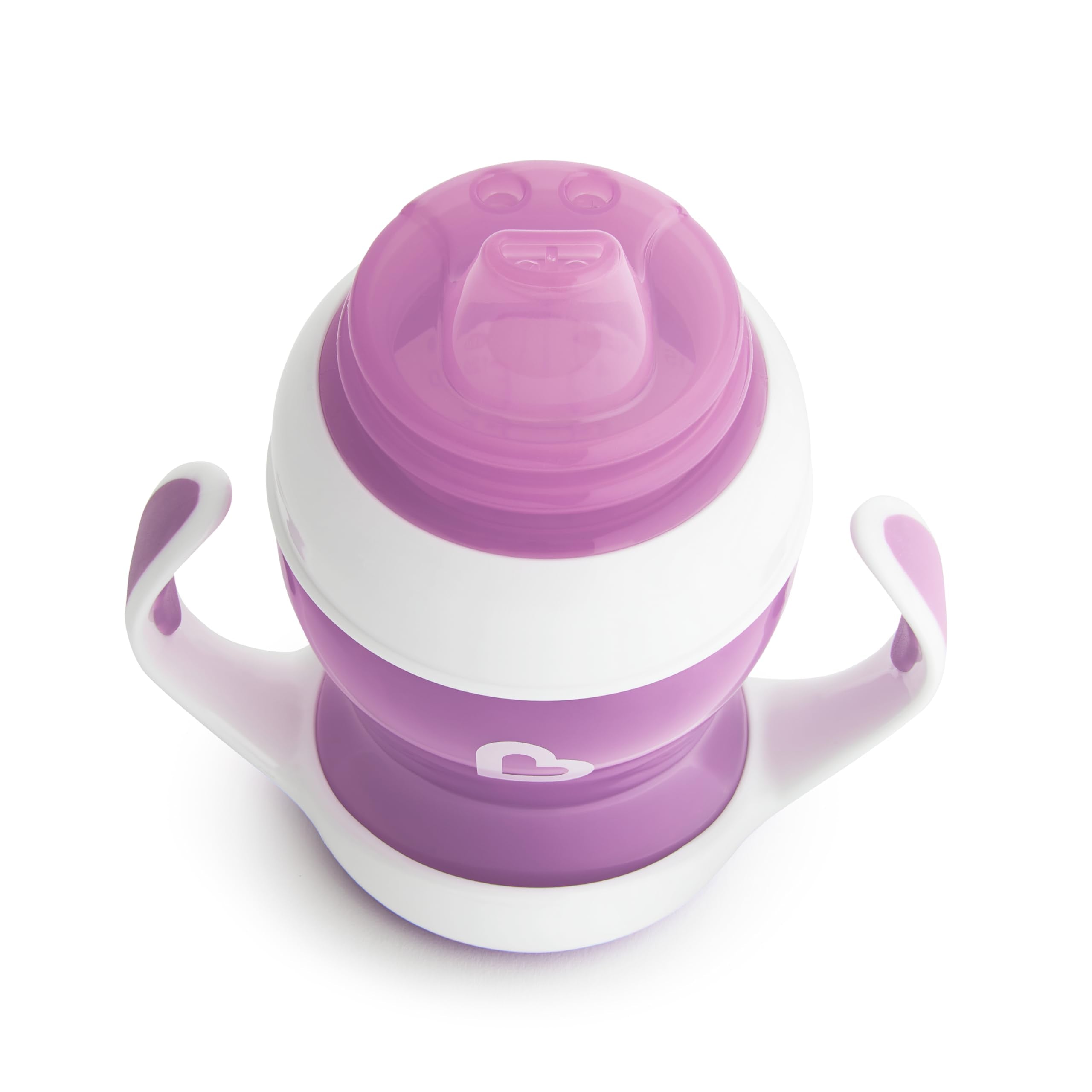 Munchkin® Gentle™ Transition Sippy Trainer Cup, 4 Ounce, 2 Pack, Purple