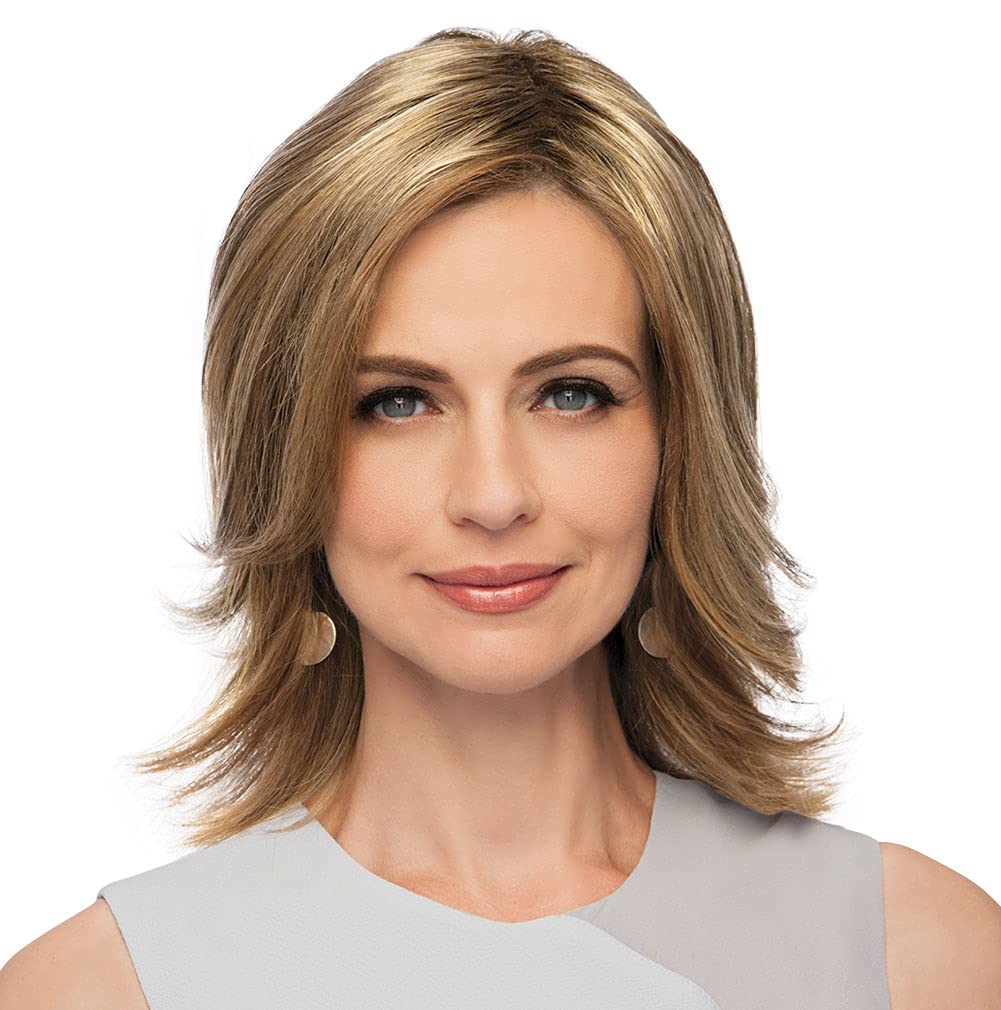 Top Pefect Hair Topper Color GL 27-22 CARAMEL - Gabor Wigs 10 Long Clip In Flexlite Synthetic Conceals Thinning Crown Head Hairpiece