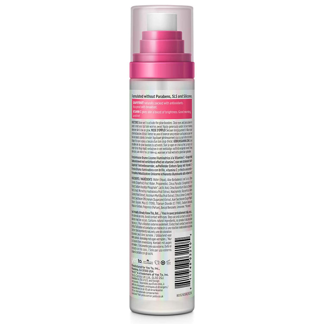 Yes To Grapefruit Vitamin C Glow-Boosting Unicorn Brightening Mist