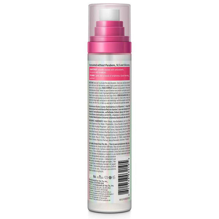 Yes To Grapefruit Vitamin C Glow-Boosting Unicorn Brightening Mist