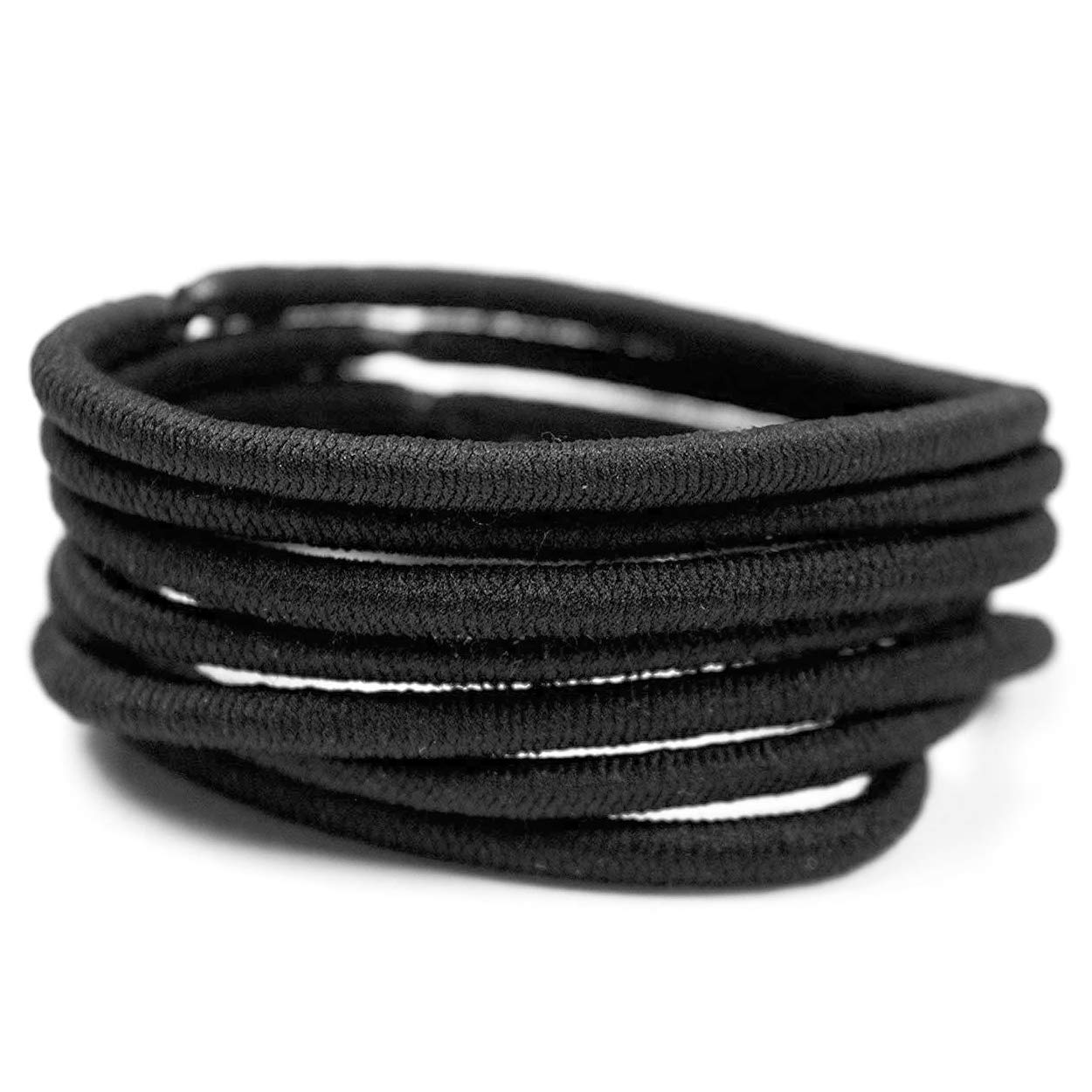 Scunci Black Elastic Hair Bands - 30 Count