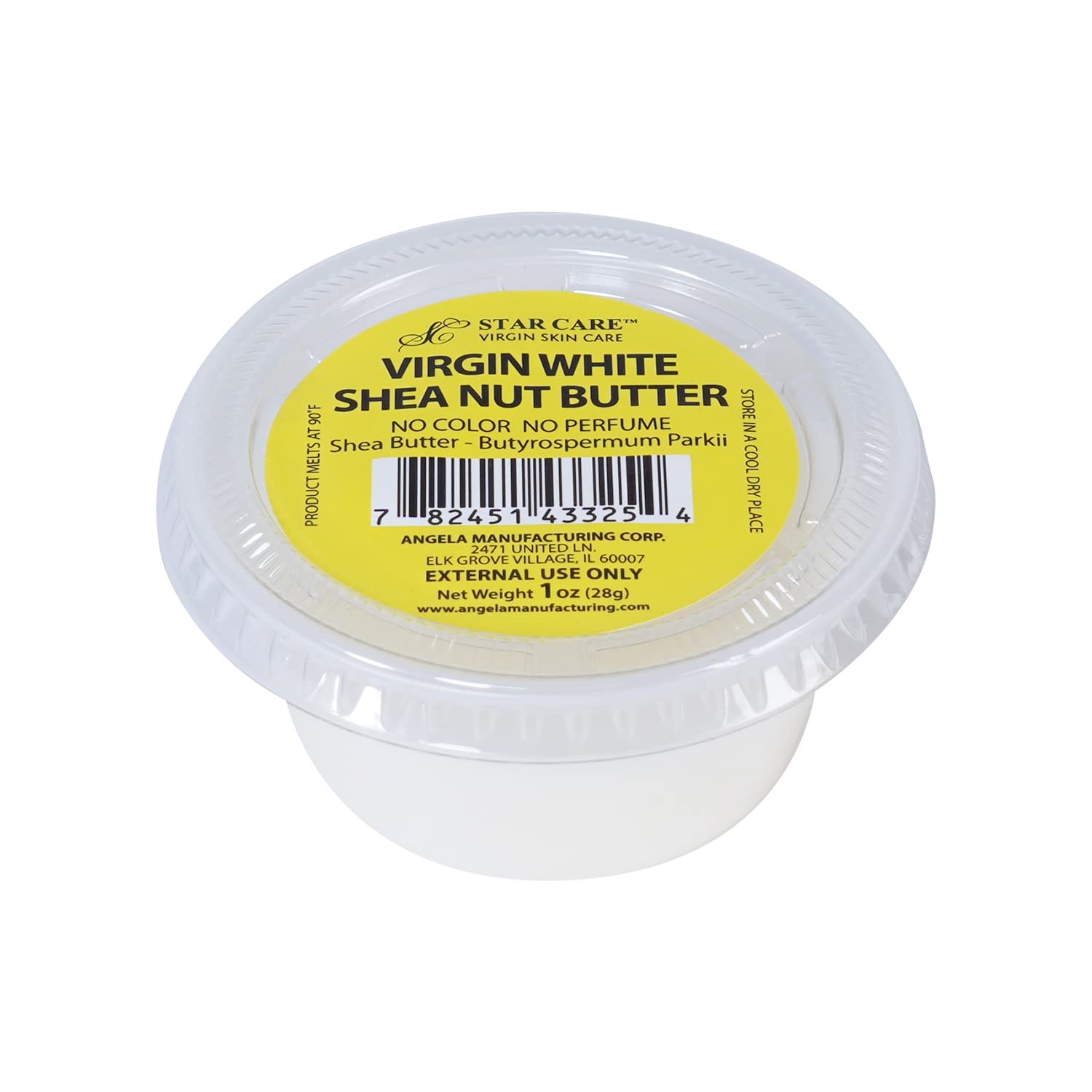 STAR CARE 100% Virgin Shea Nut Butter No Color No Perfume (1oz)