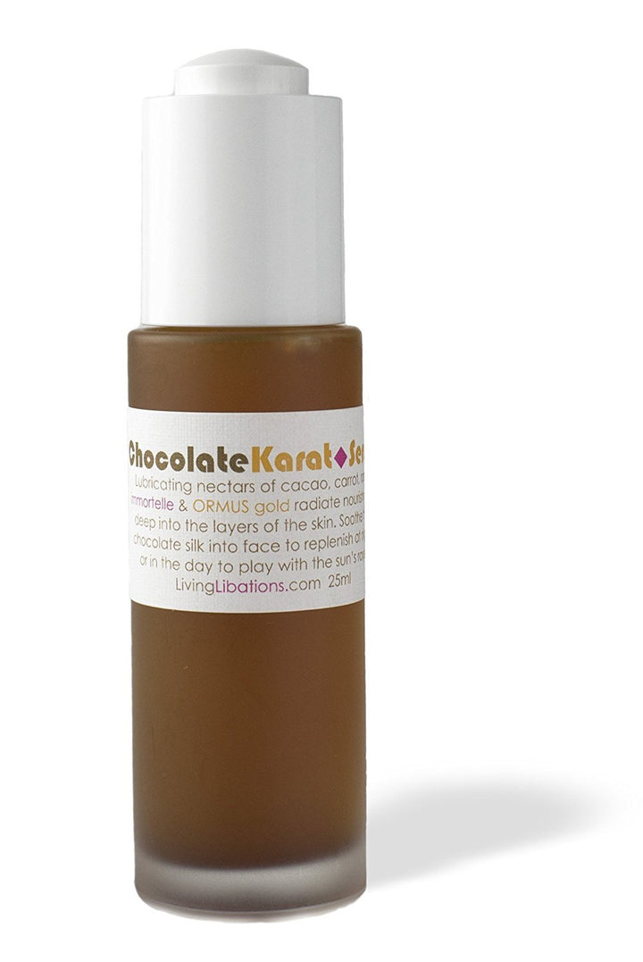 Living Libations - Organic / Wildcrafted Chocolate Karat Serum With ORMUS Gold (1 oz / 30 ml)