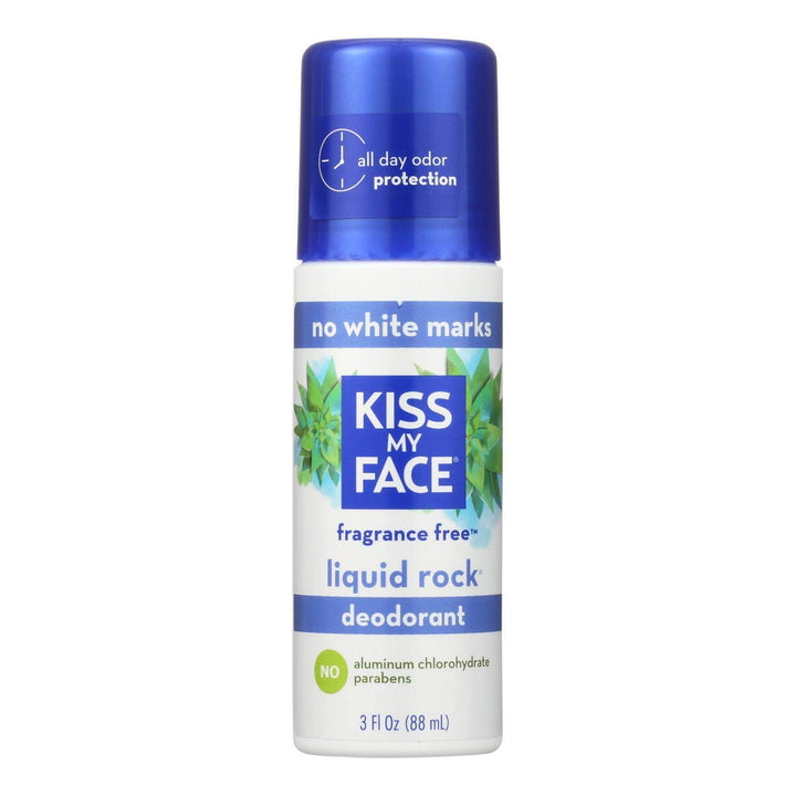 Kiss My Face 0990648 Deodorant Liquid Rock Roll-on Fragrance Free - 3 Fl Oz