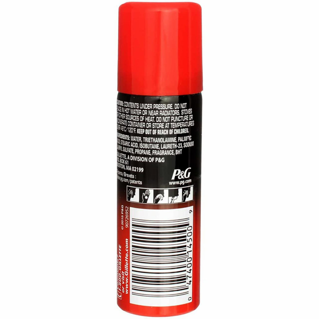 Gillette Foamy Shave Cream, Regular, 2 Oz (56 G) (Pack of 3)