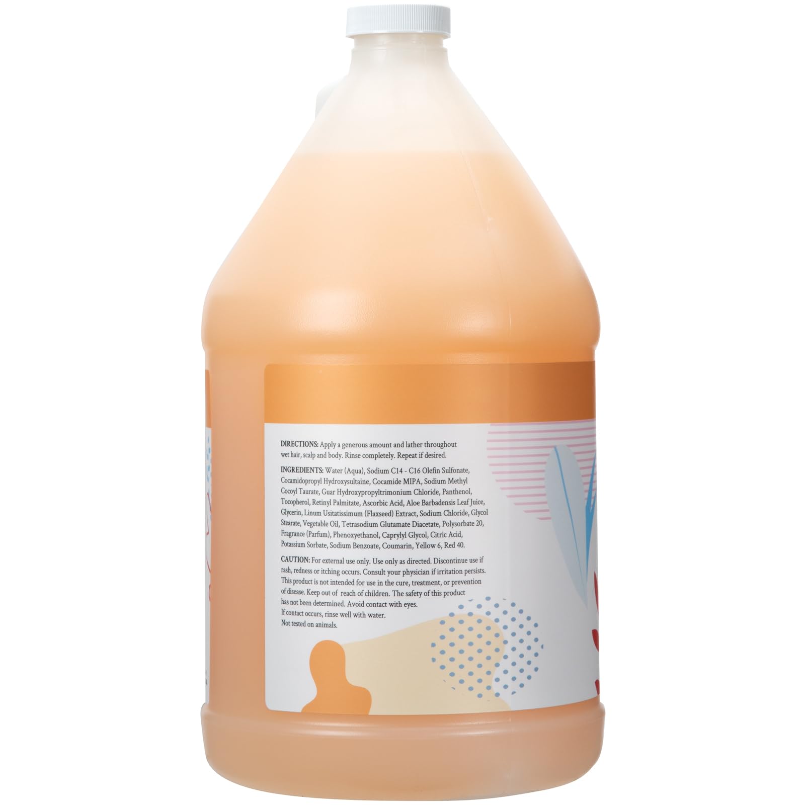 Ginger Lily Farms Botanicals 3-in-1 Shampoo, Conditioner & Body Wash, Coco Mango, 100% Vegan & Cruelty-Free, Coconut Mango Scent, 1 Gallon (128 fl oz) Refill