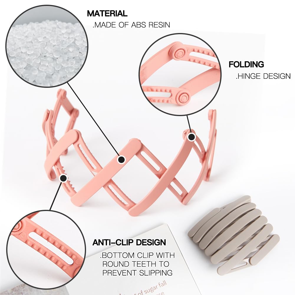 Aozzy Travel Hair Brushes Folding Hair Brush with Boar Bristle Portable Pocket Size Brushes