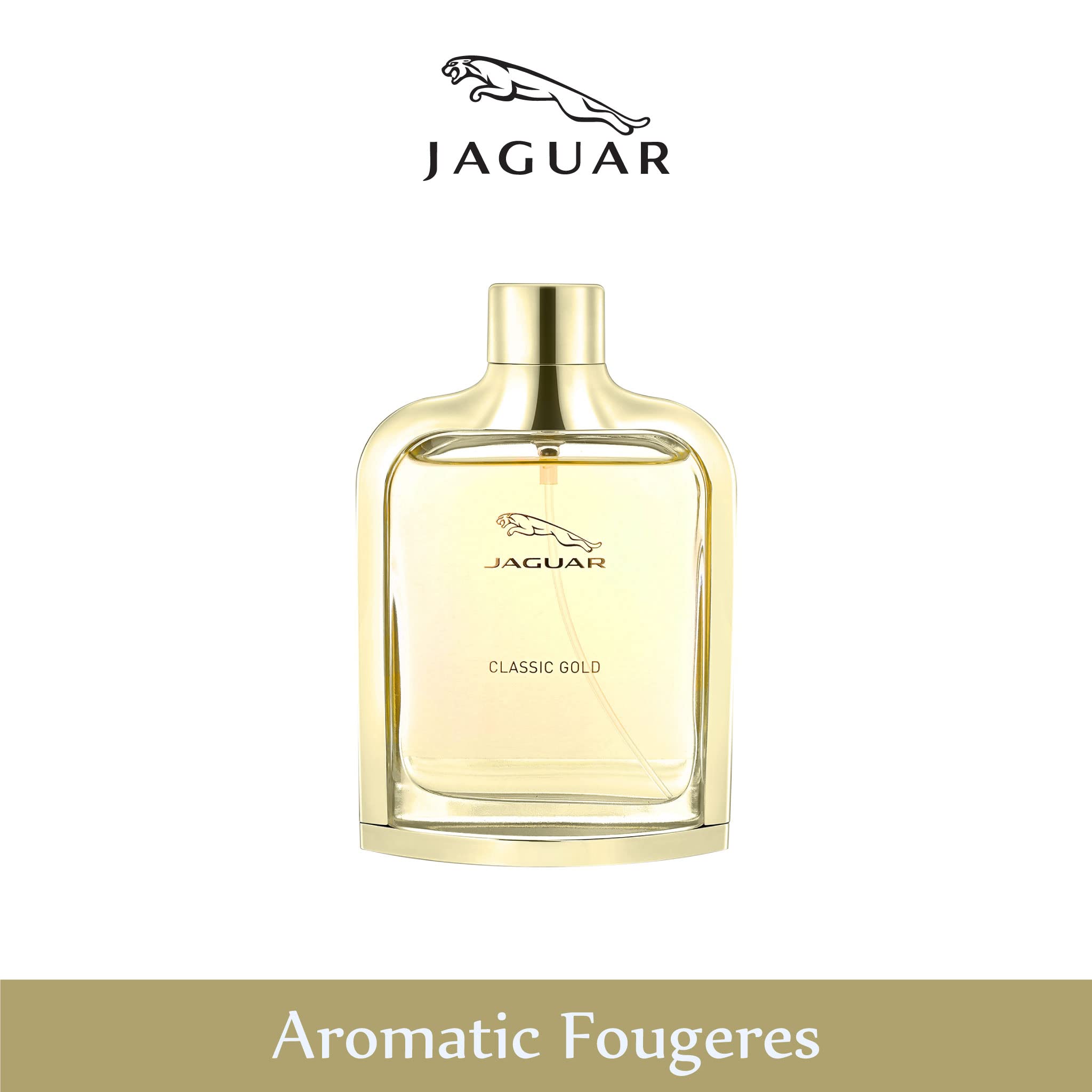 JAGUAR Classic Gold Eau De Toilette - 100 Ml (For Men, Fresh)