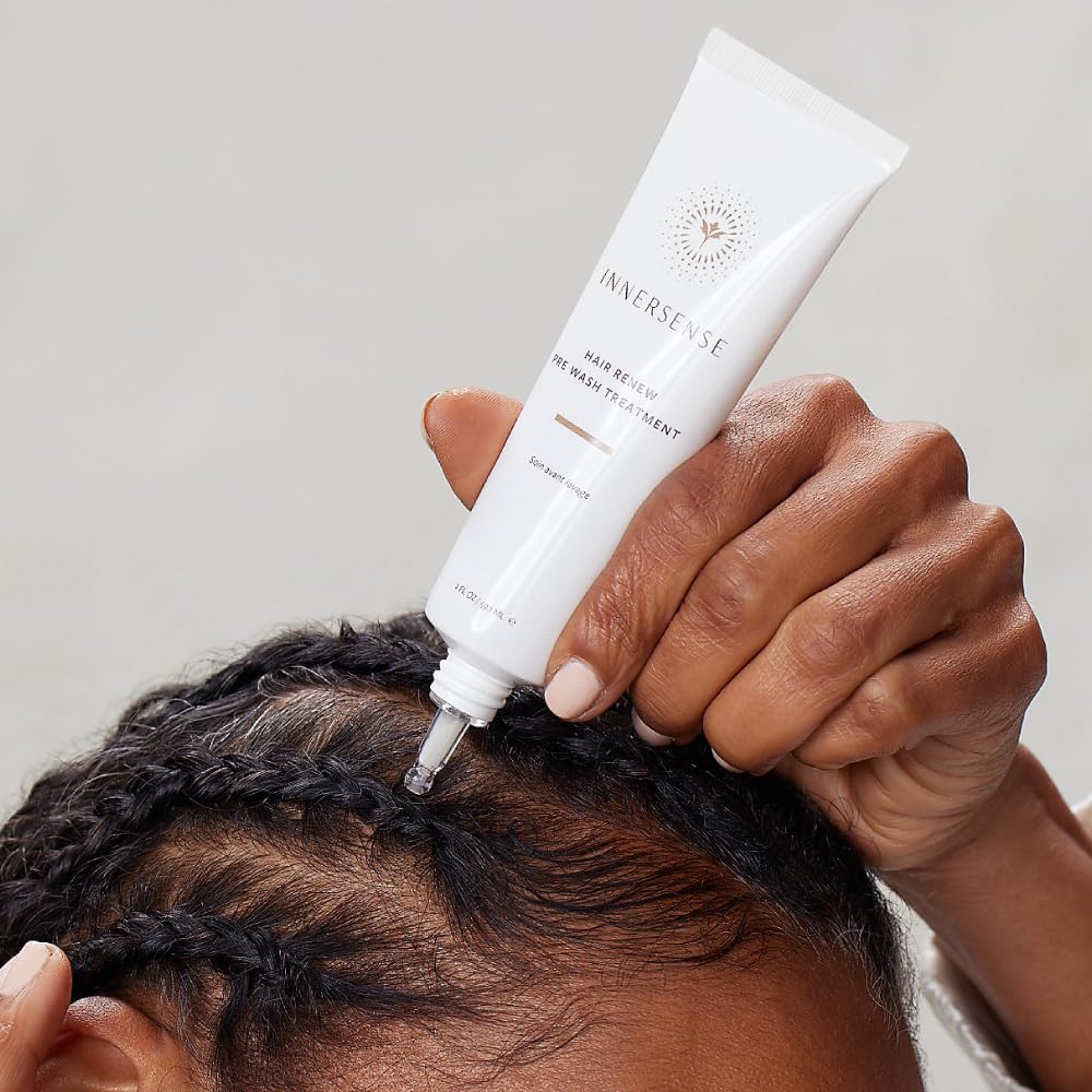 Innersense Organic Beauty - Natural Hair Renew Pre-Wash Treatment | Clean Scalp Care For Optimal Hair Growth (2 fl oz | 59.1 ml)