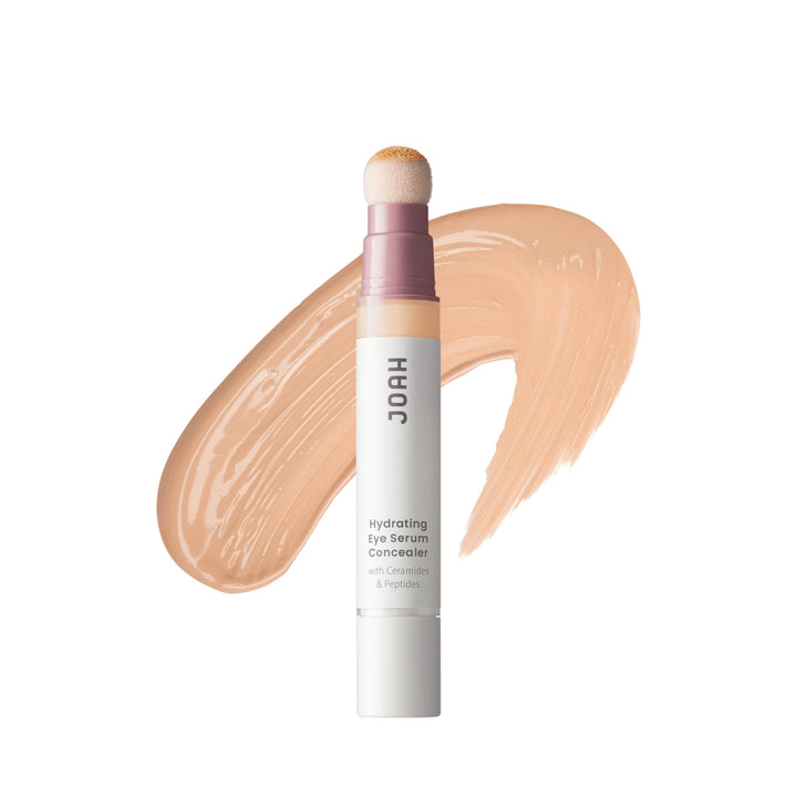 JOAH Perfect Complexion Eye Serum Concealer, Hydrating Under Eye Makeup and Skincare for Dark Circles and Puffiness, Fair Light Cool
