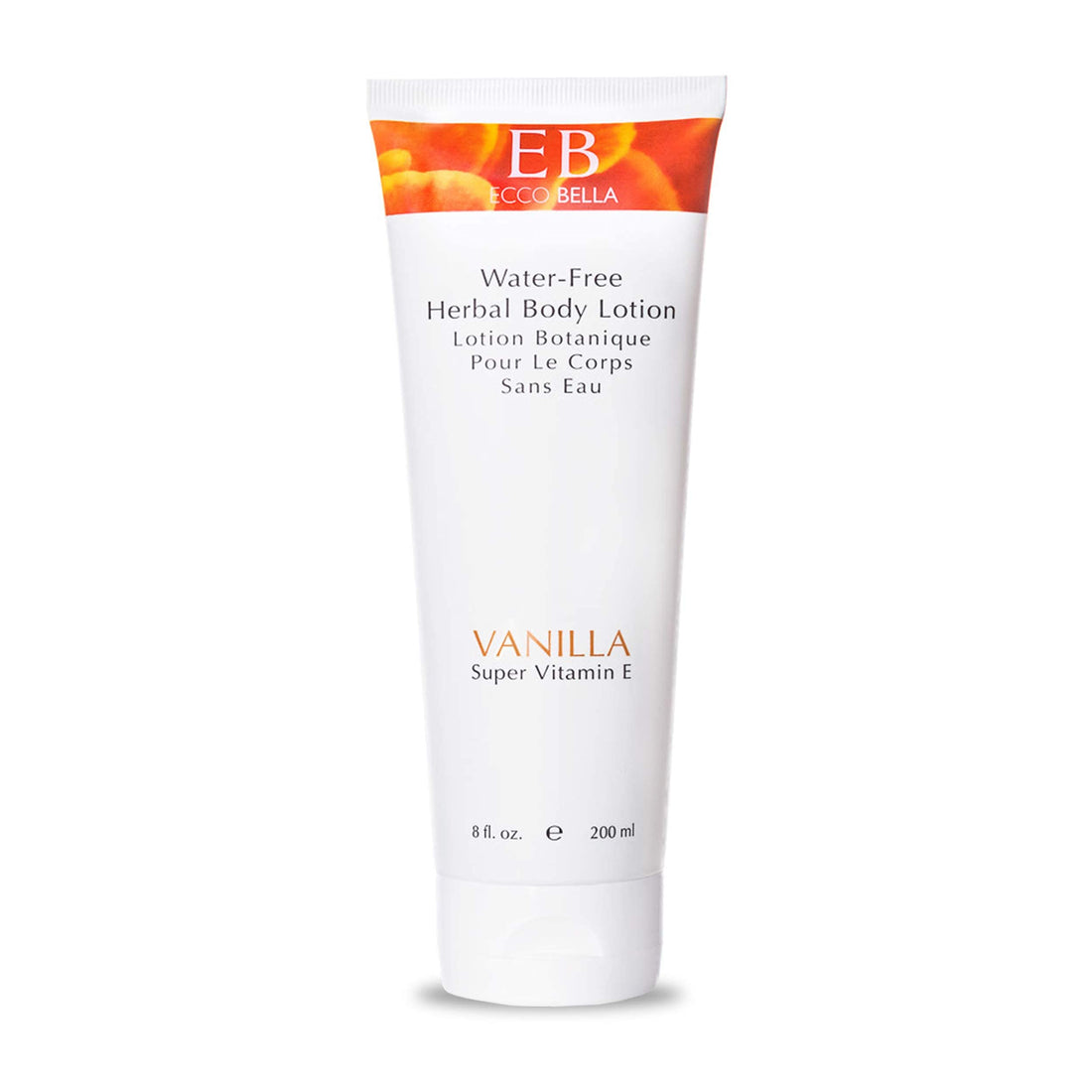 Ecco Bella Original Organic Water-Free Herbal Body Lotion, Vanilla, 8-Ounce Bottle