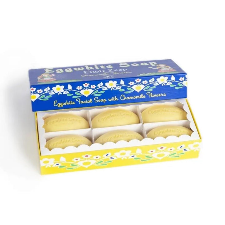 Eggwhite Soap Eiwit Zeep with Chamomile 6-bar Gift Box