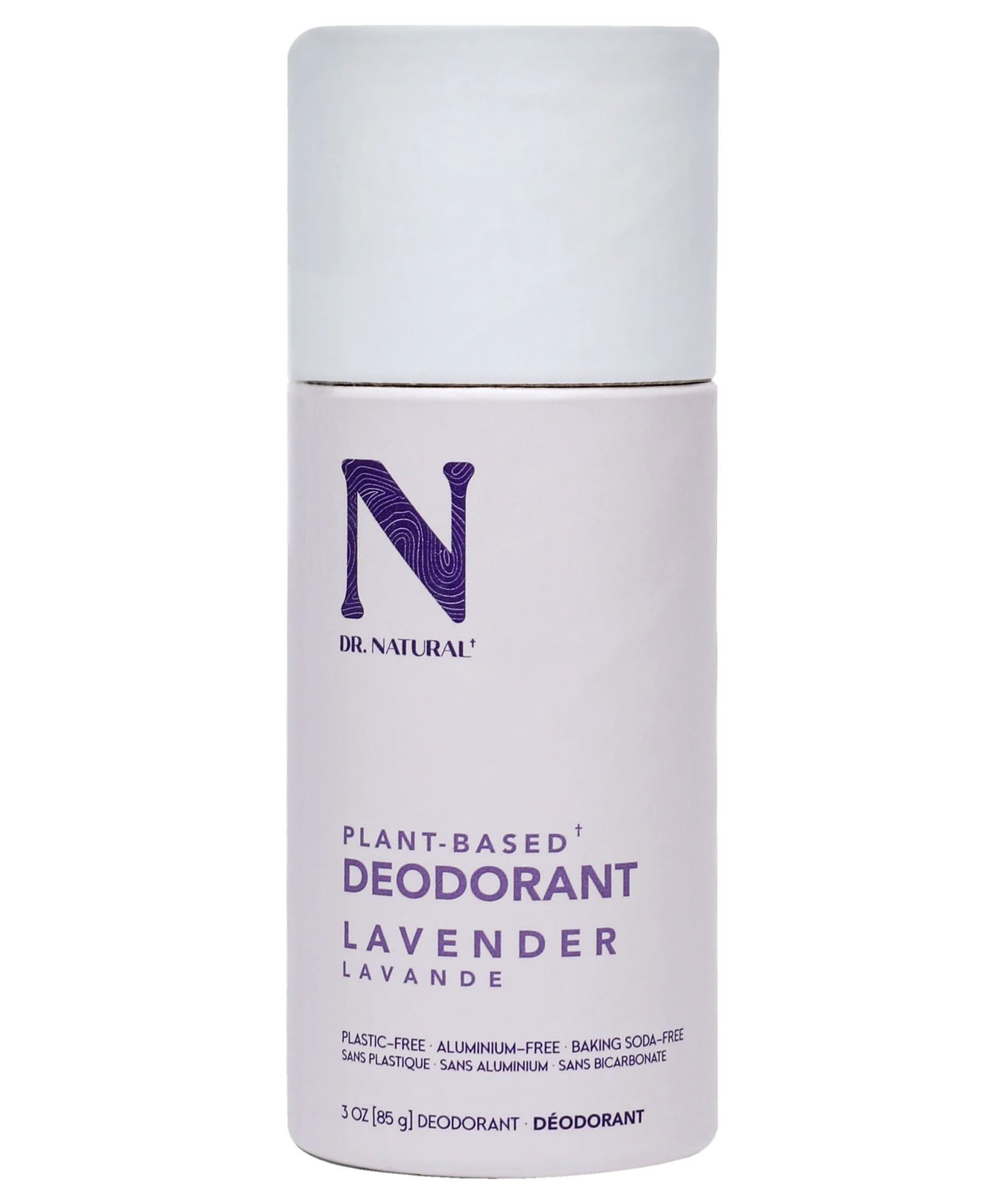 Dr. Natural Deodorant, Lavender, 3 oz - Natural Deodorant Stick for Men and Women - 24-Hour Odor Protection - Aluminum Free, Paraben-Free, Sulfate-Free - Does Not Stain Clothing